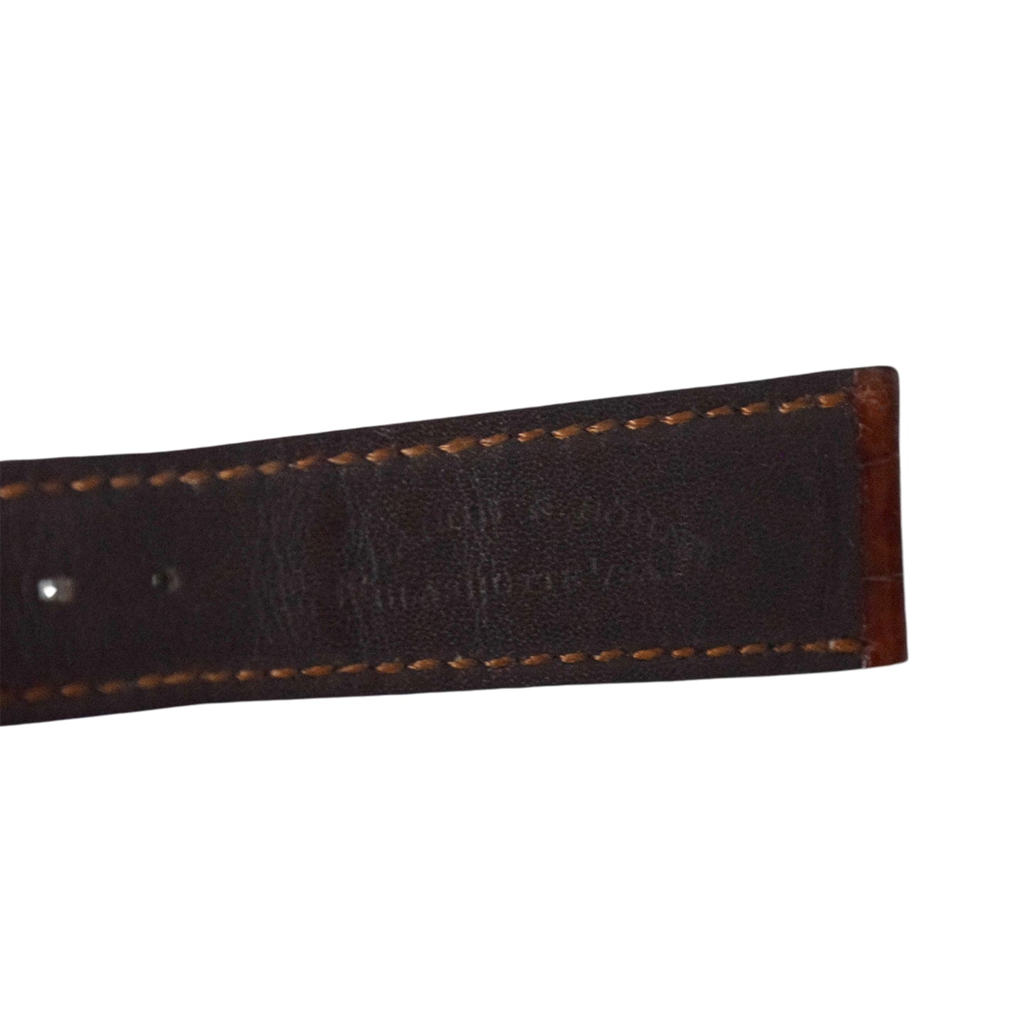 A. LANGE & SOHNE Genuine Crocodile Leather Strap, Brown, Men's Watch Strap