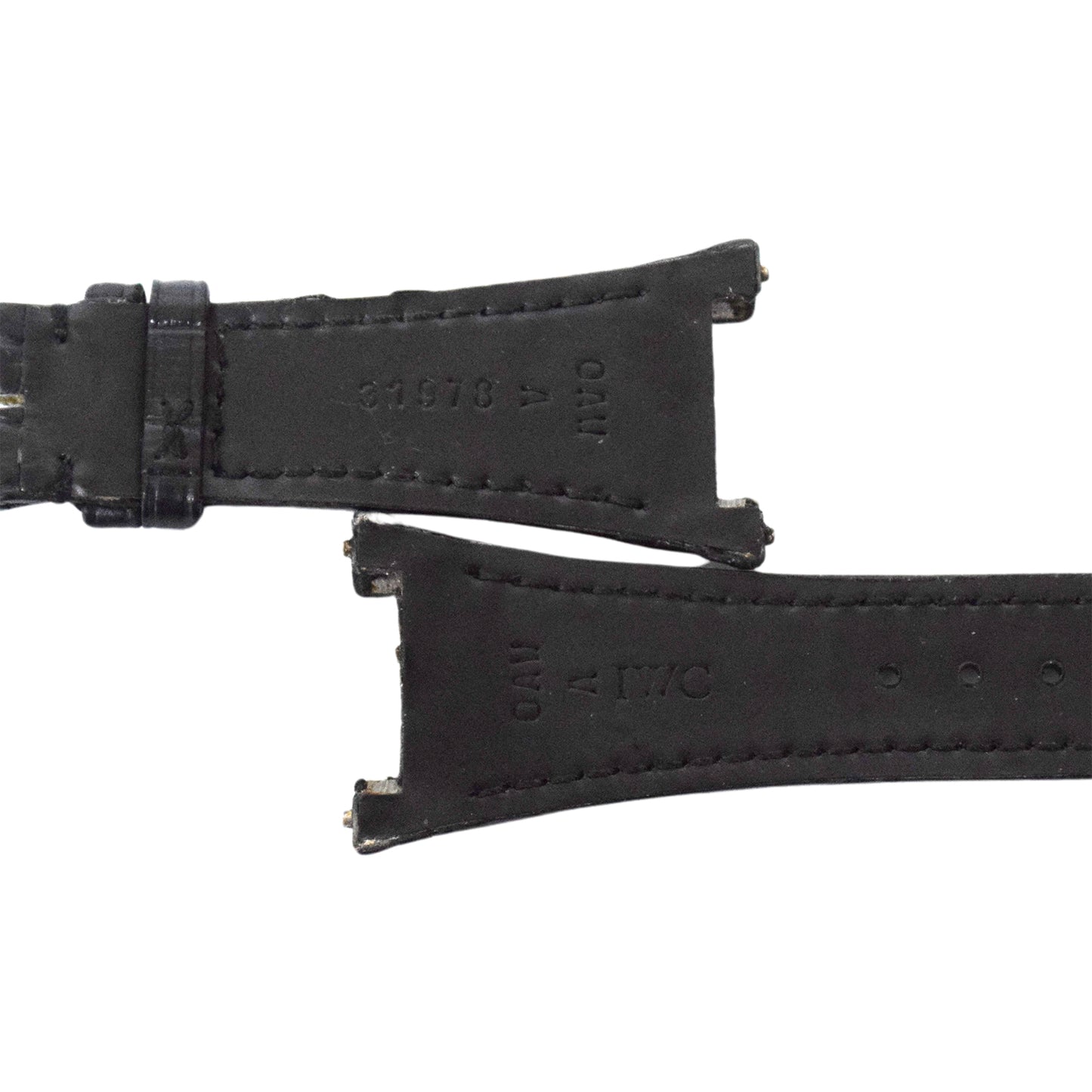 未使用 保管品 IWC アイダブリュシー 純正 レザーベルト ダヴィンチ ブラック メンズ 時計ベルト