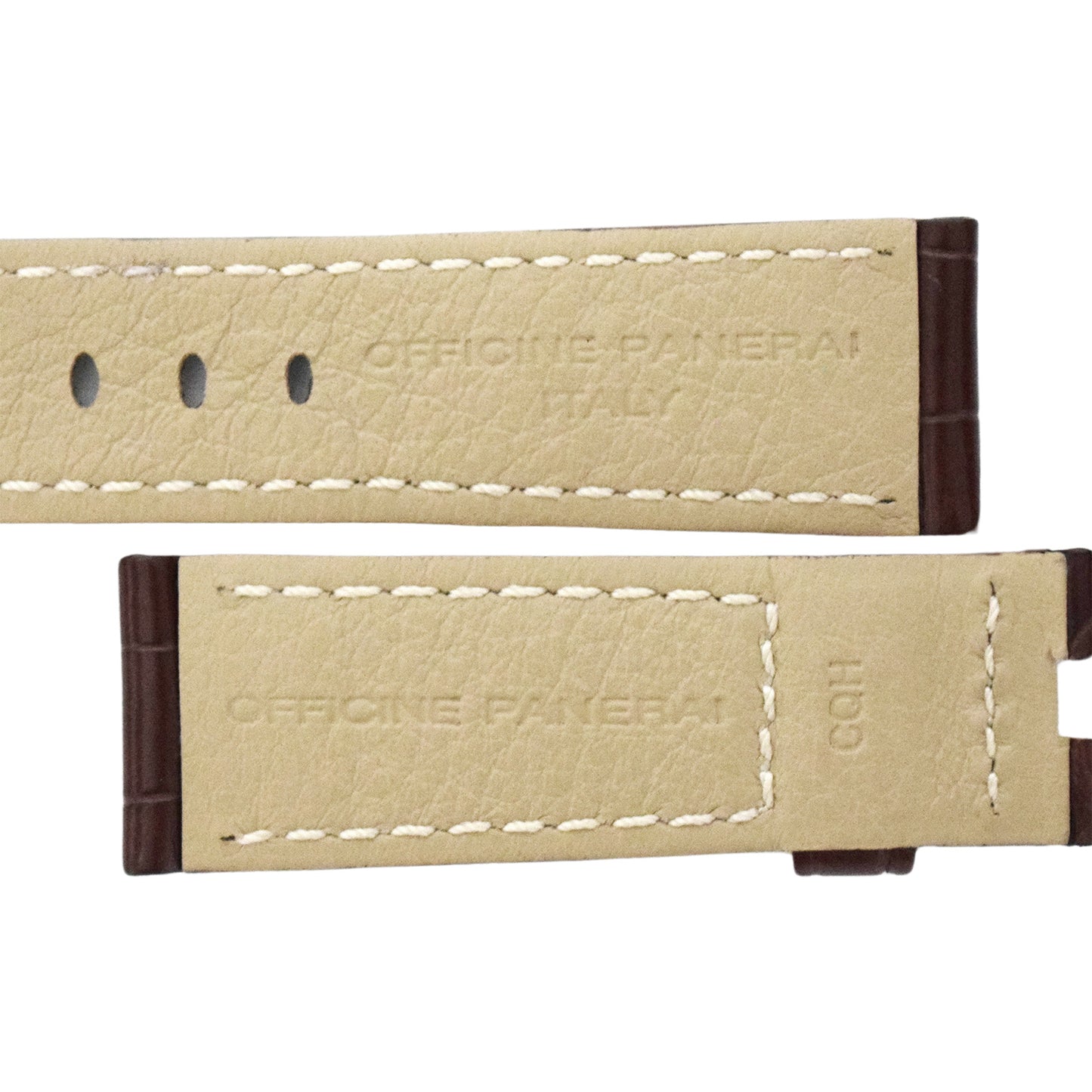 未使用 保管品 PANERAI パネライ 純正 レザーベルト 尾錠用 ブラウン メンズ 時計ベルト