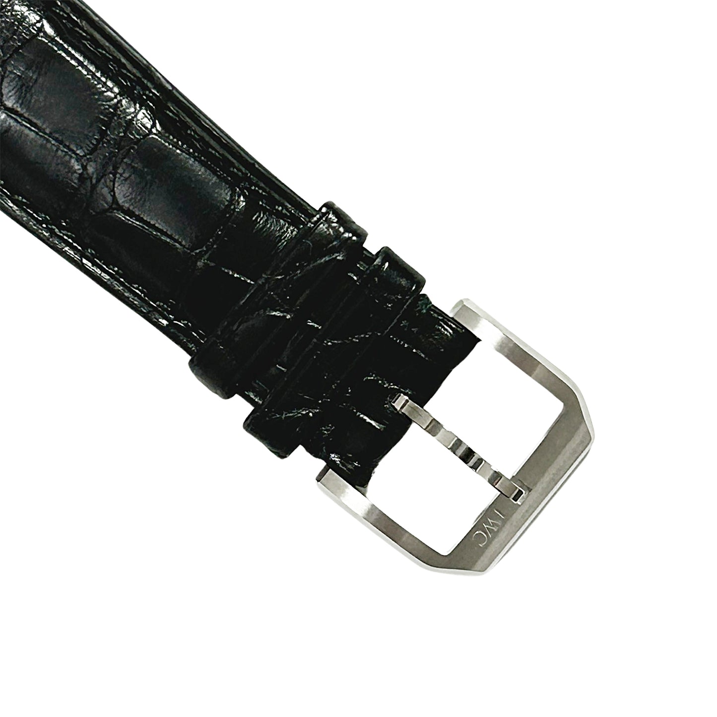 IWC アイダブリュシー 純正 レザーベルト 尾錠付 ブラック メンズ 時計ベルト