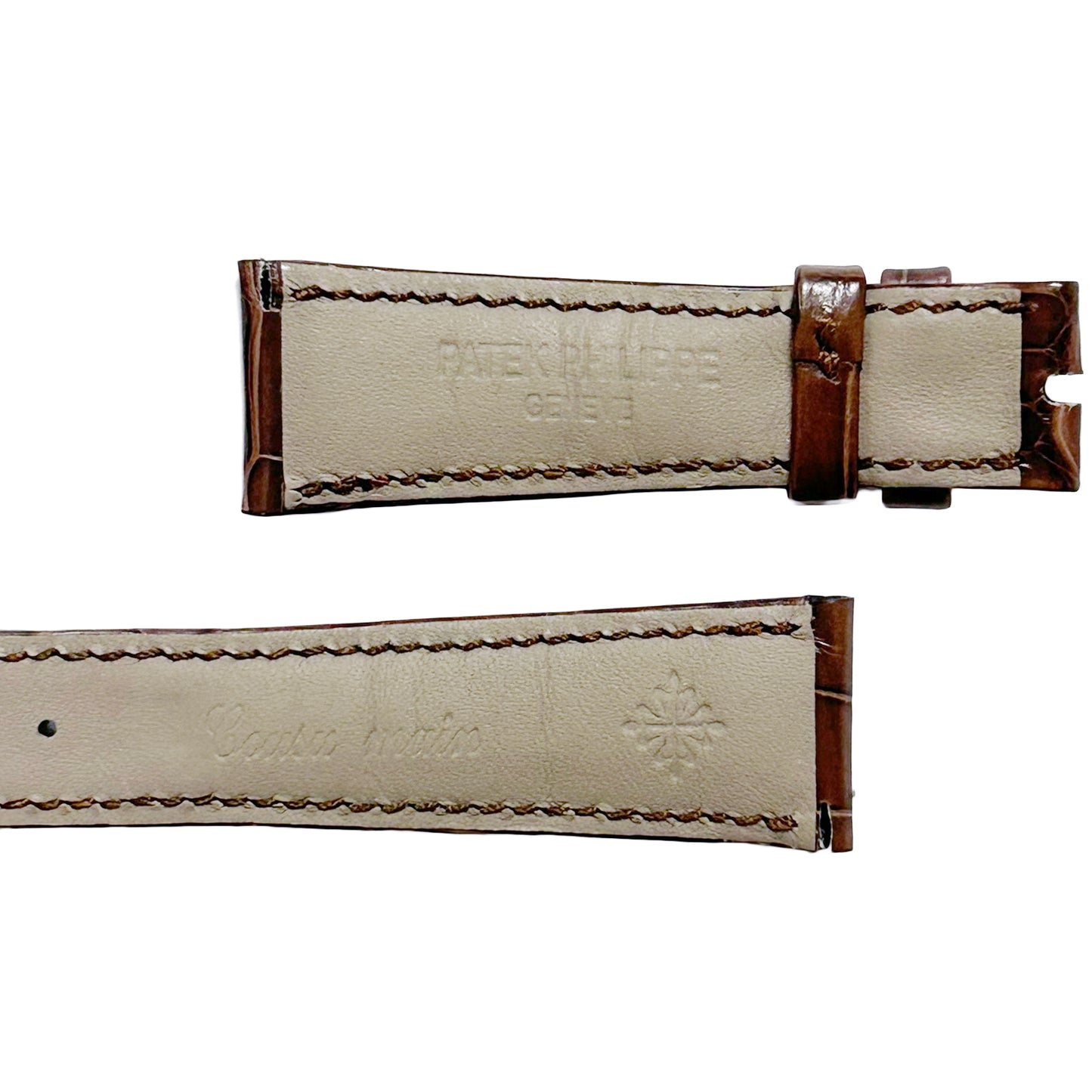 PATEK PHILIPPE パテックフィリップ 純正 レザーベルト ブラウン メンズ 時計ベルト