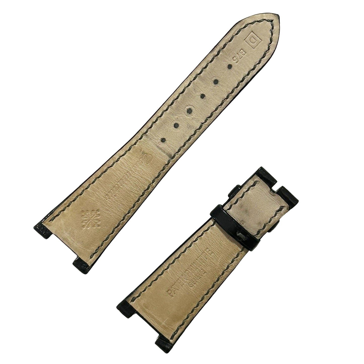 PATEK PHILIPPE パテックフィリップ 純正 レザーベルト ブラック メンズ 時計ベルト