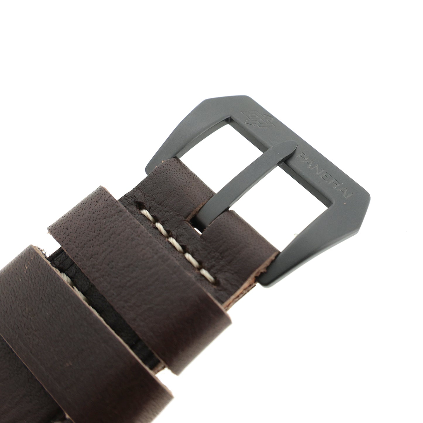 未使用 保管品 PANERAI パネライ 純正 レザーベルト 尾錠付 24mm ブラウン メンズ 時計ベルト