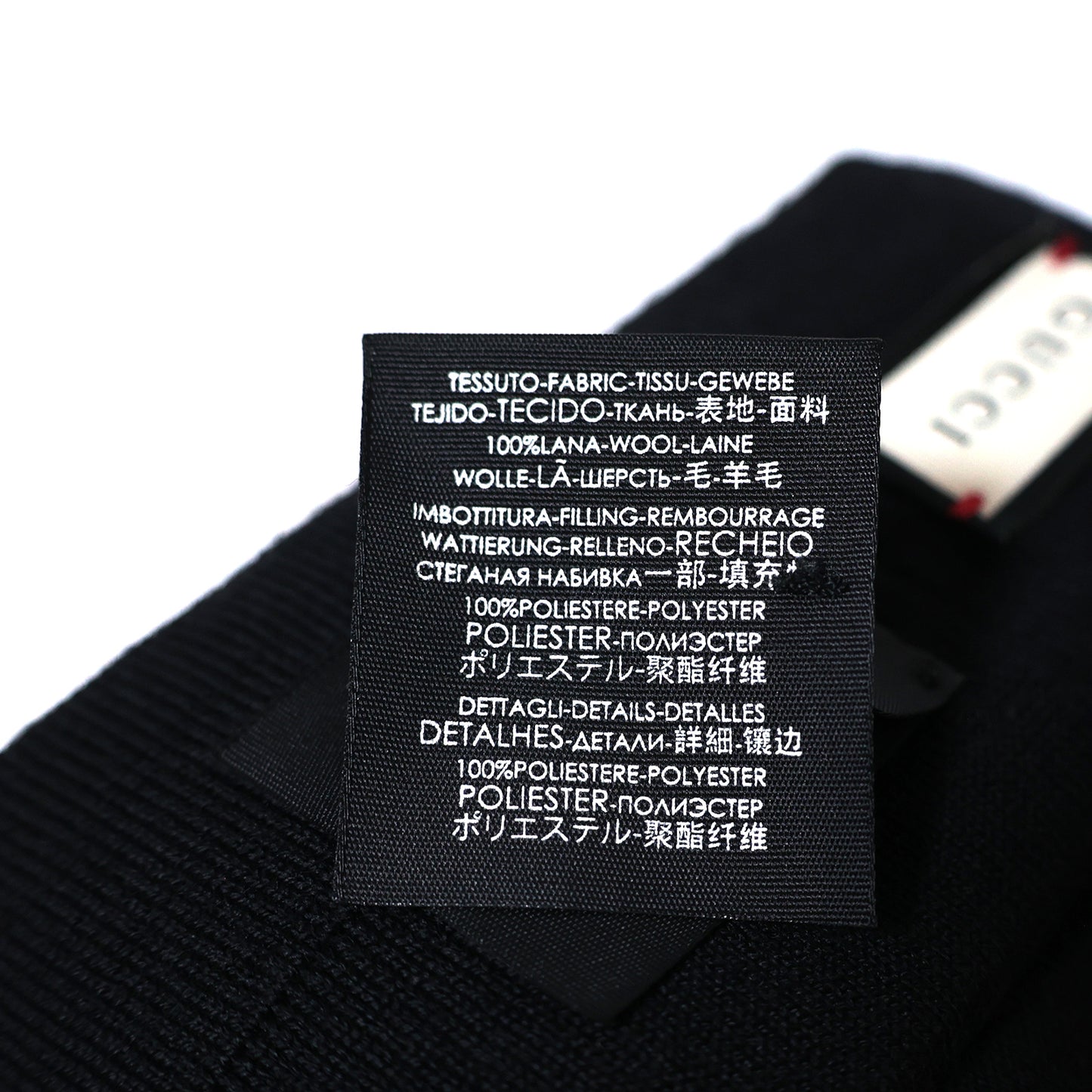 促销 GUCCI GG 标志亮片针织中性黑色头带,男女皆宜