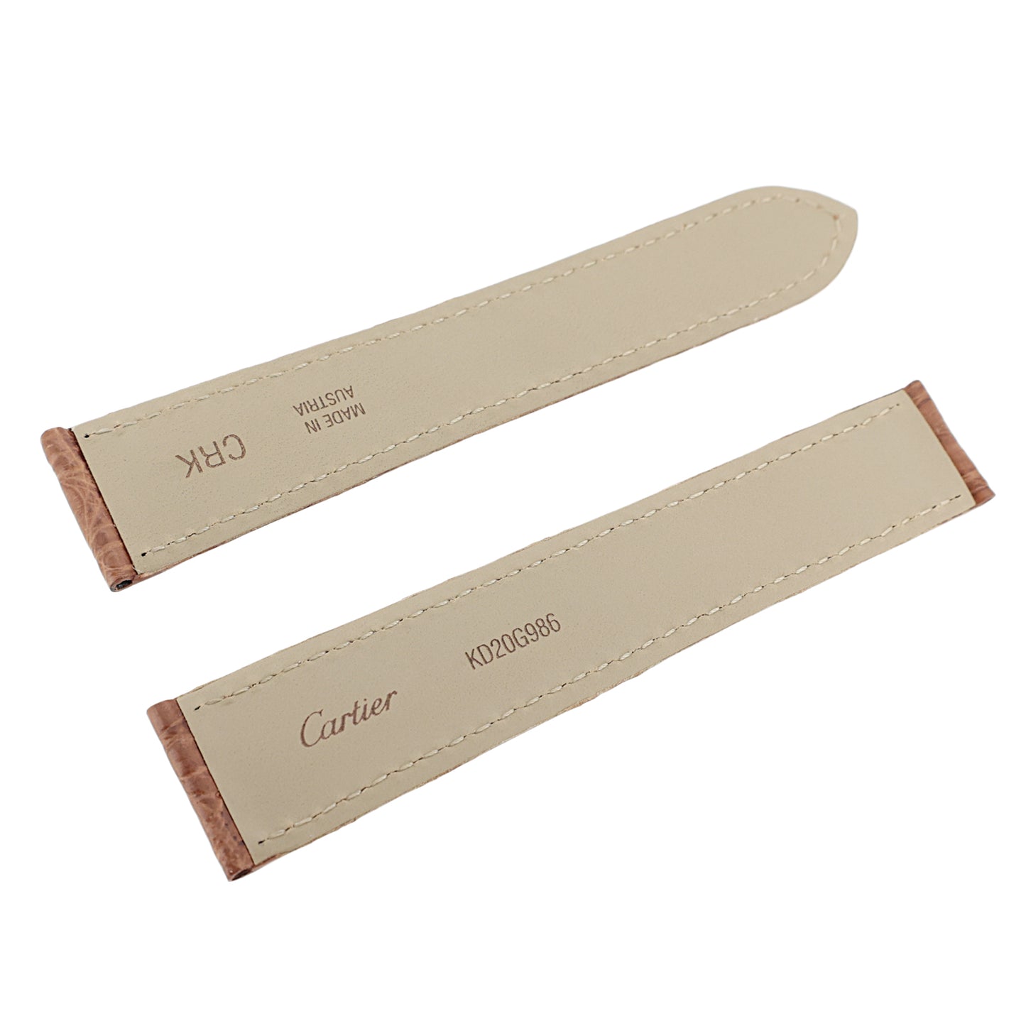 未使用 保管品 Cartier カルティエ 純正 レザーベルト タンク 19mm ブラウン メンズ 時計ベルト