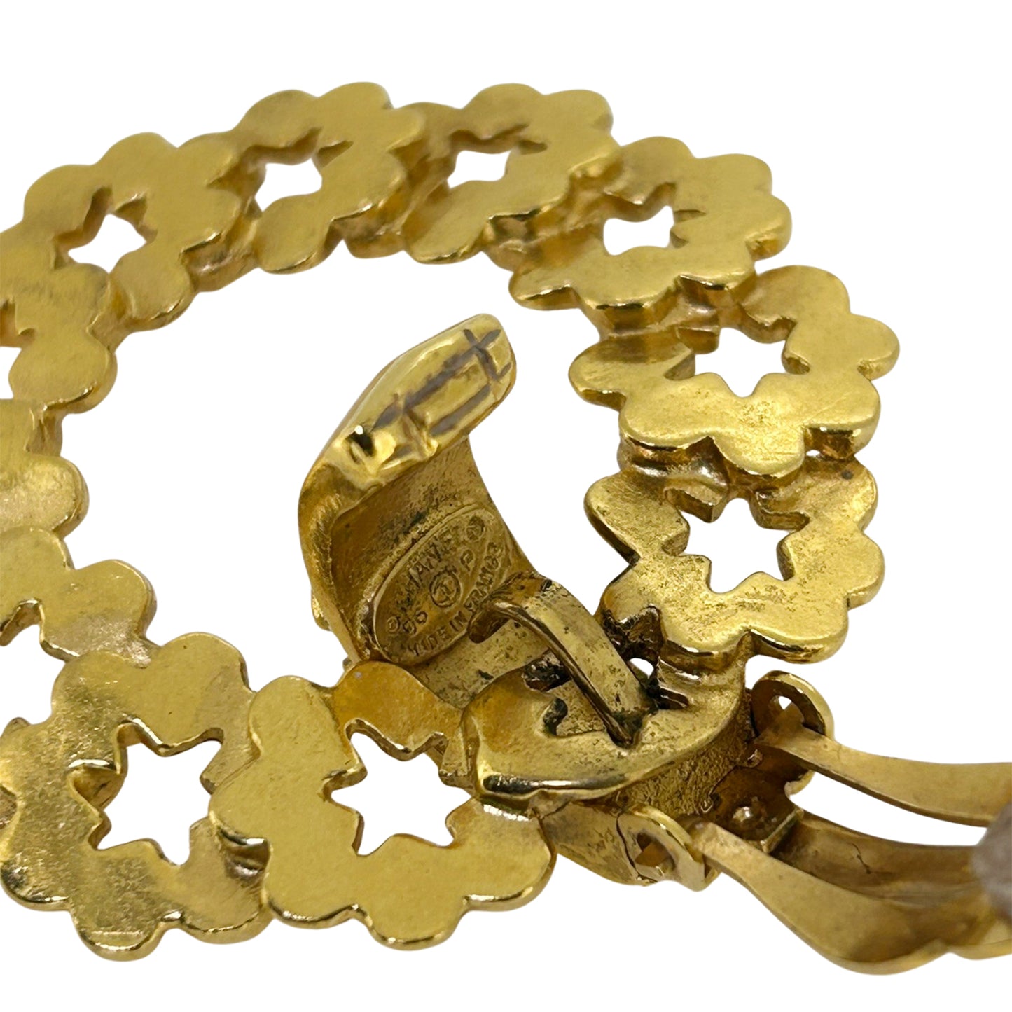 CHANEL シャネル ココマーク フープ ヴィンテージ 96P ゴールド レディース イヤリング