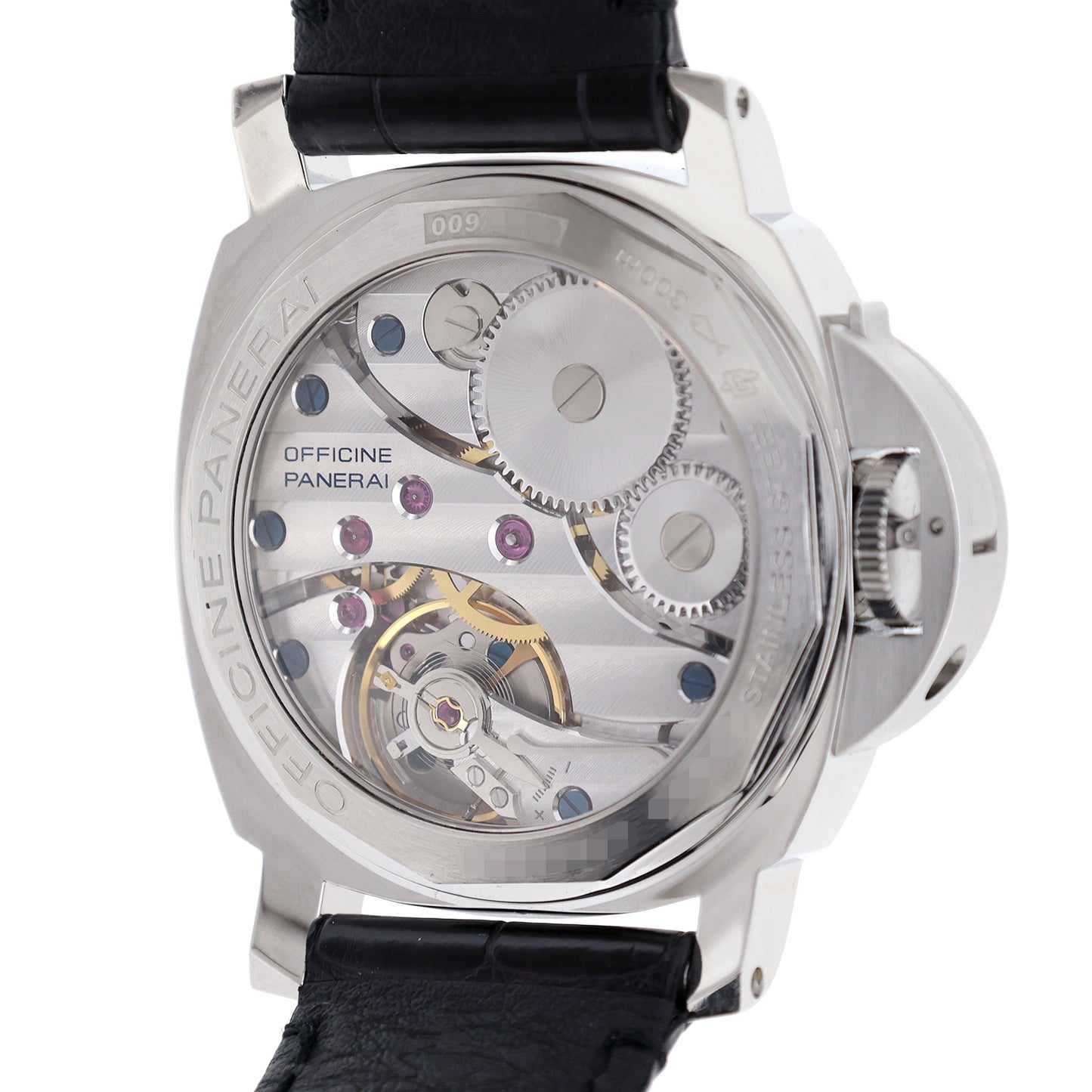 Rare Panerai Luminor Base Left Hand PAM00219 Men's Watch with Left Crown and D Buckle