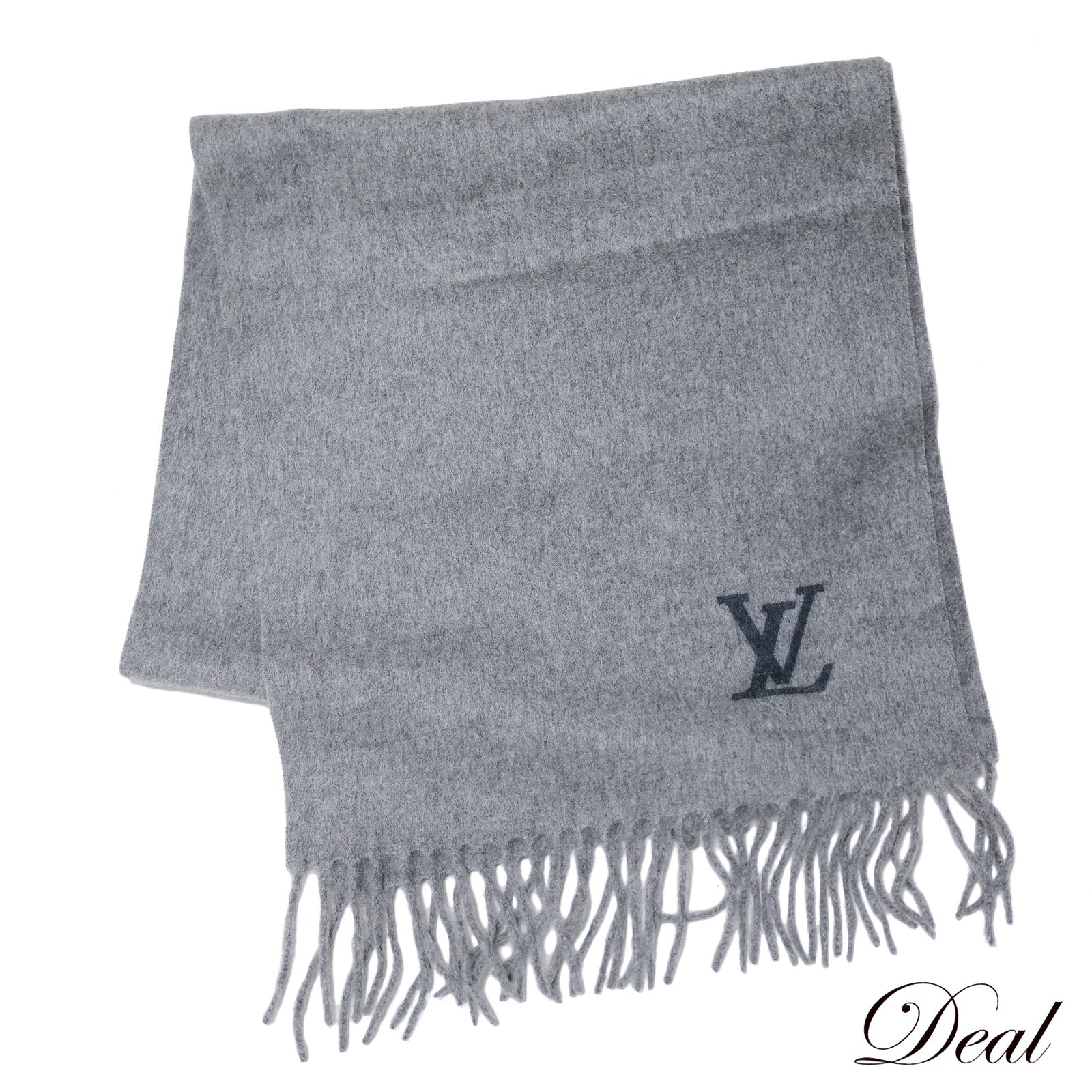 LOUISVUITTONグレーマフラー G*O様 LOUIS VUITTON グレー マフラー