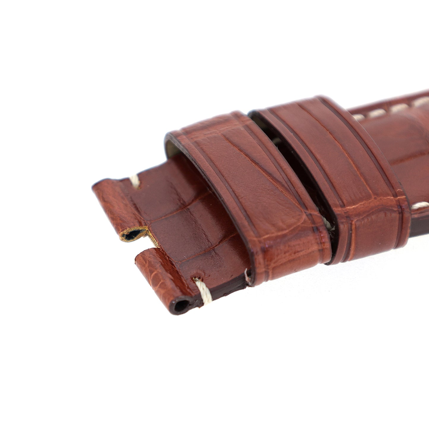 未使用 保管品 PANERAI パネライ 純正 レザーベルト 24mm 尾錠用 ブラウン メンズ 時計ベルト