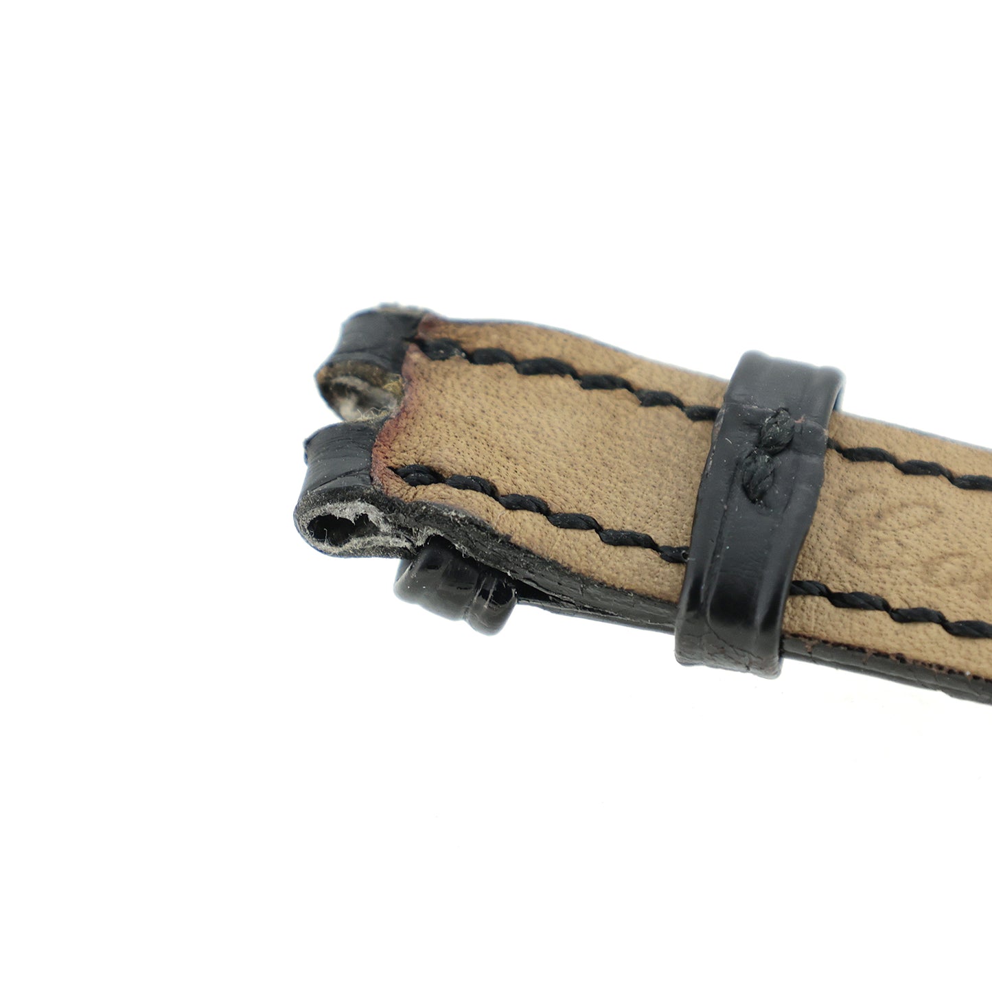 Harry Winston ハリーウィンストン 純正 レザーベルト 黒 ブラック レディース 時計ベルト