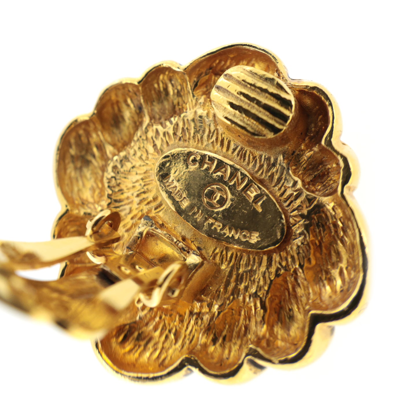 CHANEL シャネル ターコイズ ヴィンテージ ゴールド レディース イヤリング