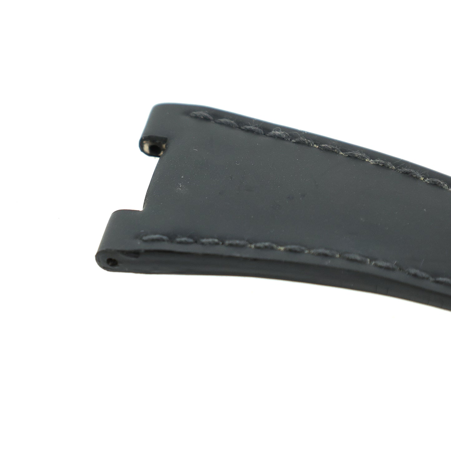 Unused, stored item: Patek Philippe genuine rubber strap, black, for men's watch.