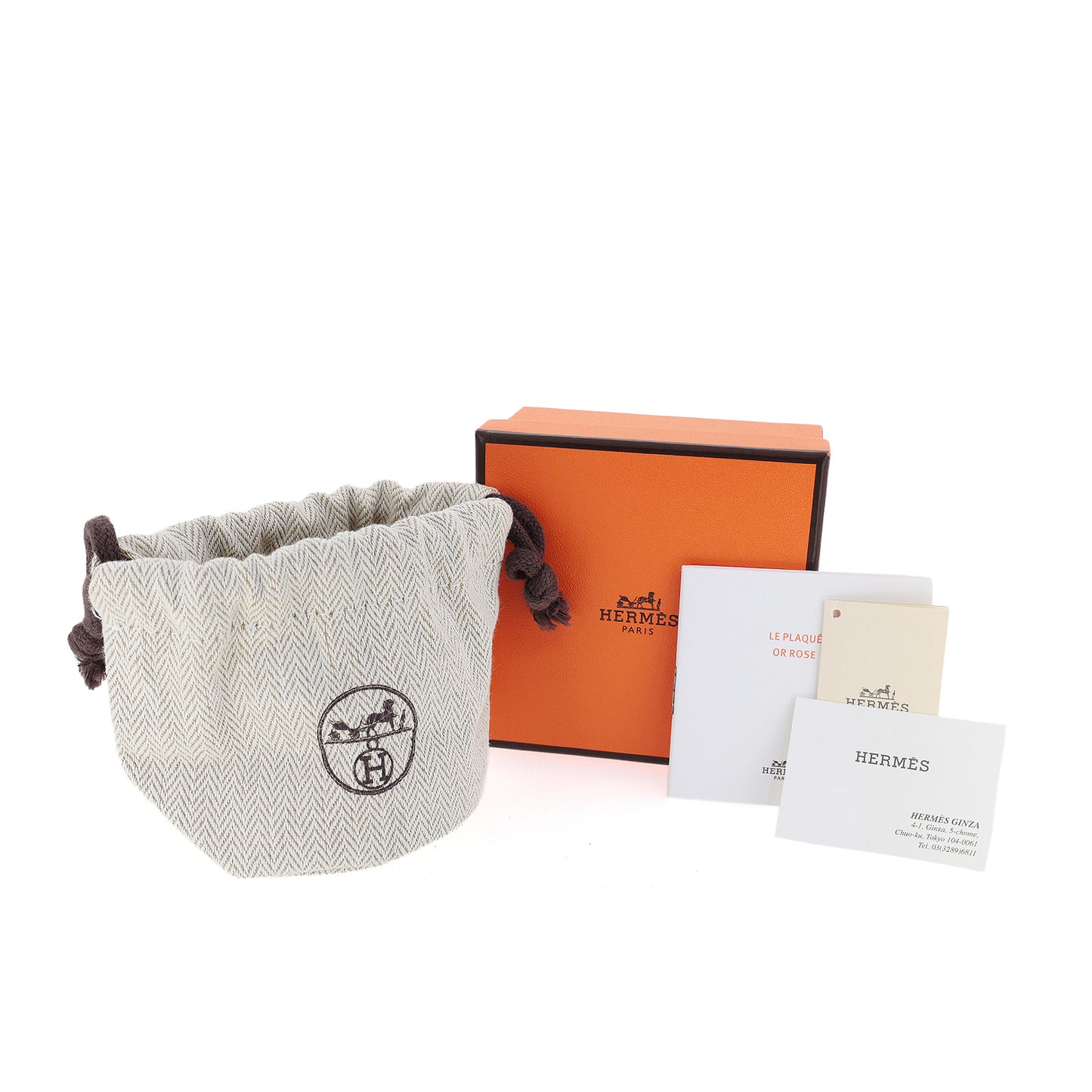 미사용 전시품 HERMES 에르메스 켈리 트위스트 GM 에투프 핑크 골드 금장 B 각인 T1 베이지 여성 브레이슬릿