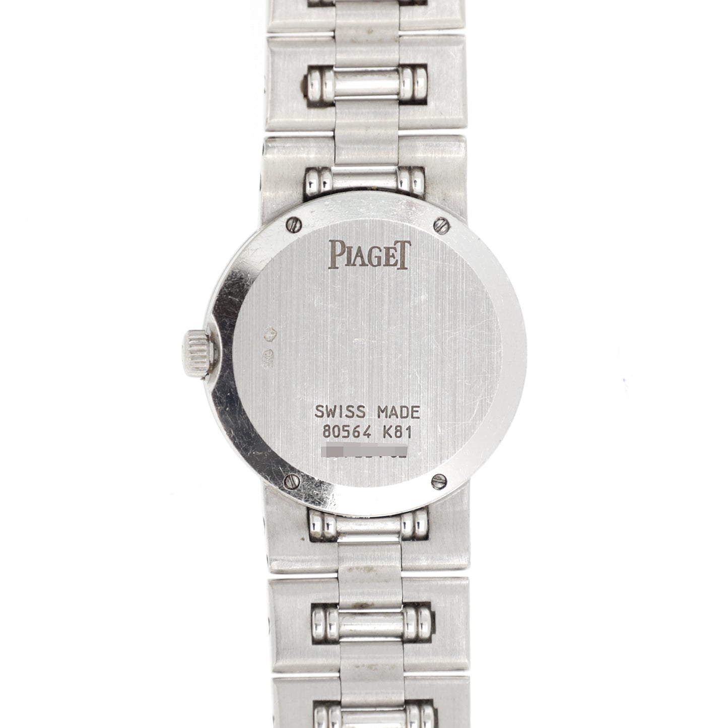 K18WG ベゼルダイヤ PIAGET ピアジェ ダンサー 12Pエメラルド パヴェダイヤ 80564K81 レディース 腕時計