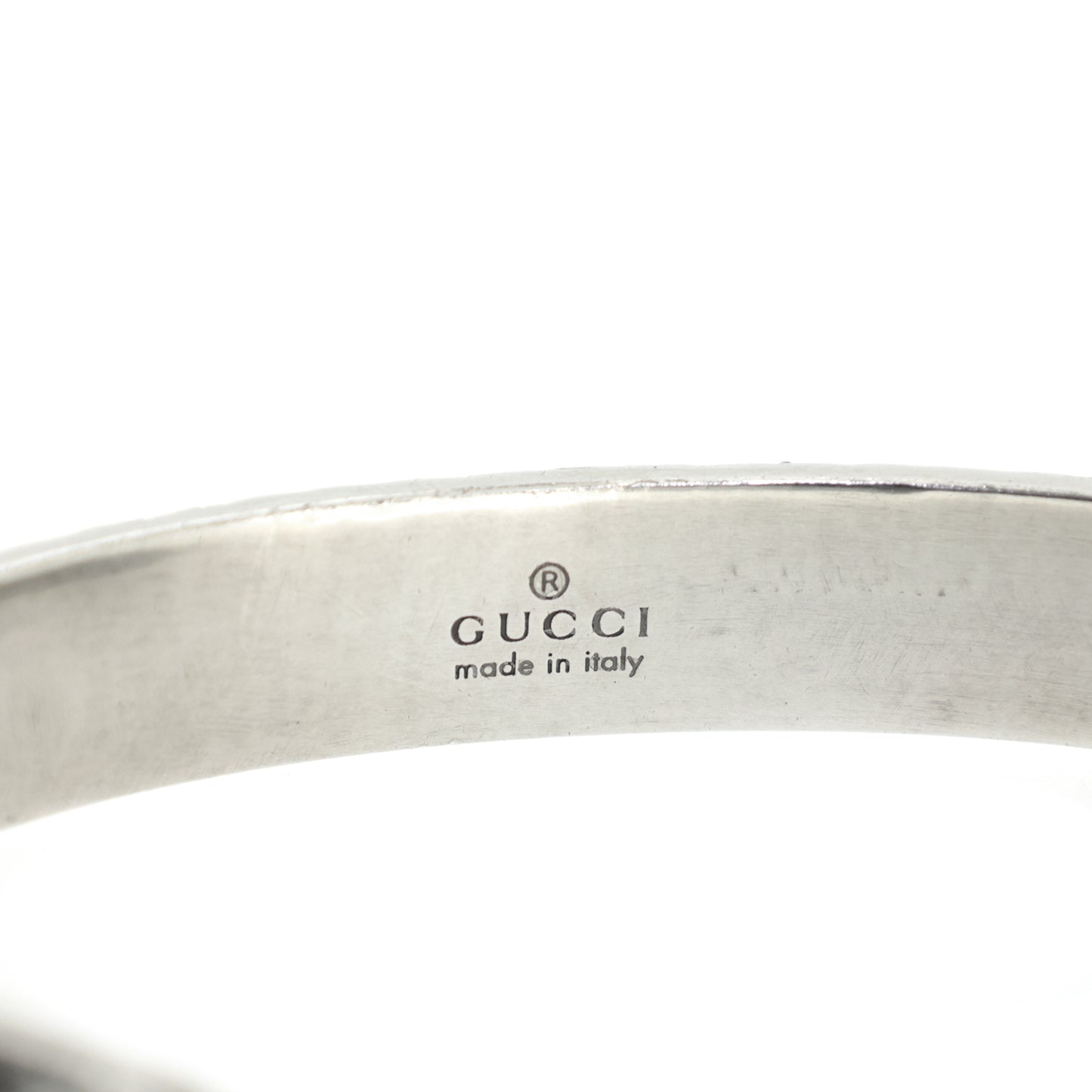 GUCCI グッチ タイガーヘッド アラベスク #16 SV925 シルバー メンズ バングル