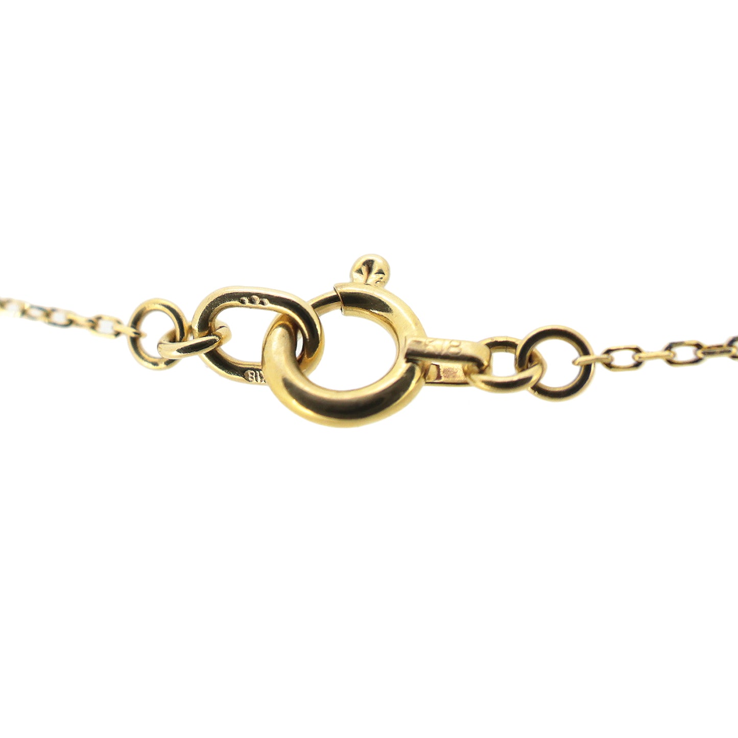 K18YG 馬蹄 ホースシュー ダイヤモンド ゴールド レディース ネックレス