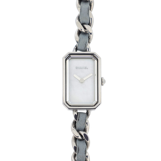 1000本限定 CHANEL シャネル プルミエール ロック シェル H4327 3重ブレス パステルブルー レディース 腕時計