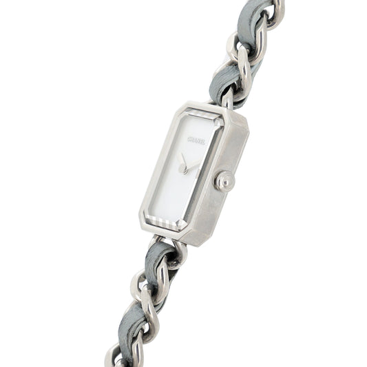 1000本限定 CHANEL シャネル プルミエール ロック シェル H4327 3重ブレス パステルブルー レディース 腕時計