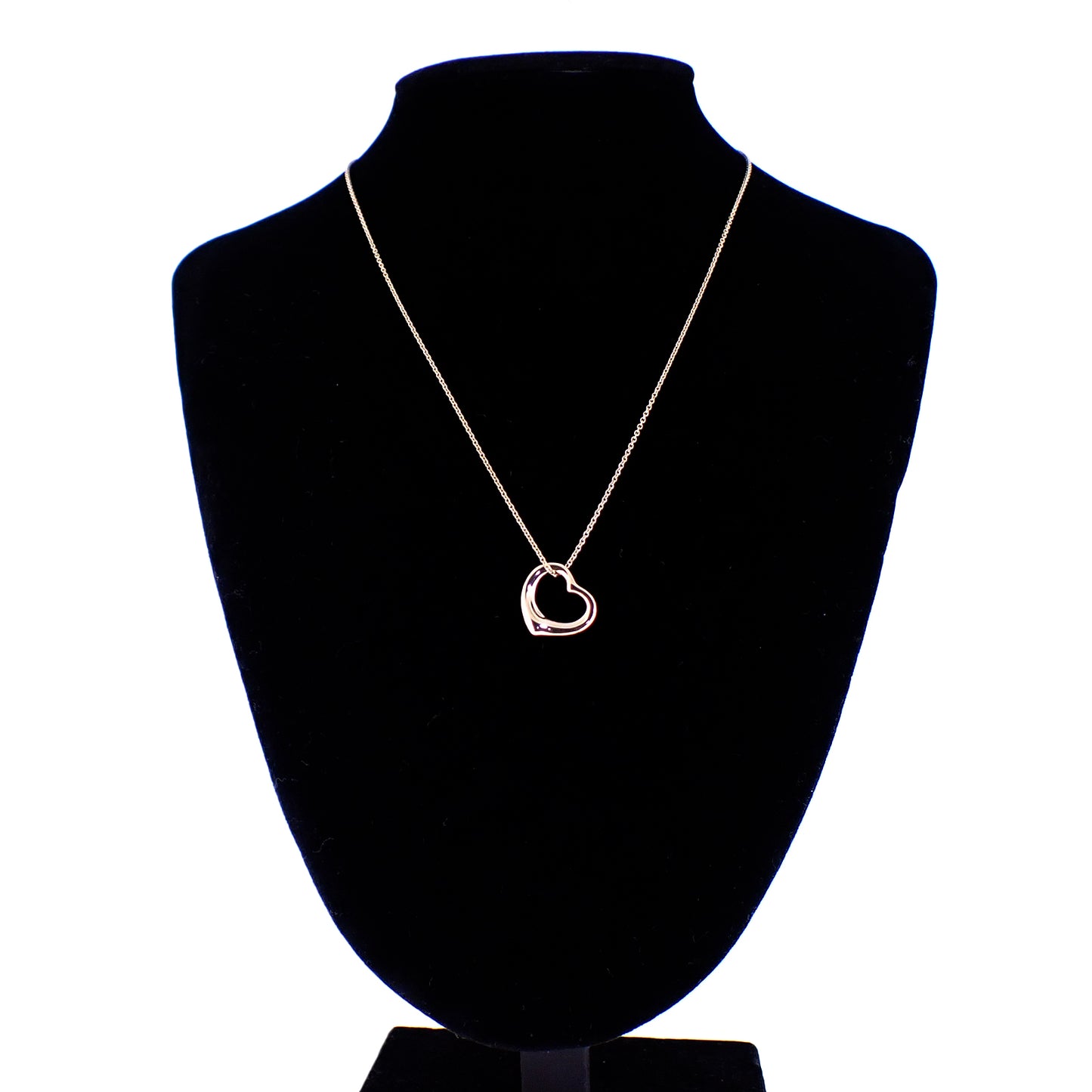 TIFFANY&Co. ティファニー オープンハート K18YG ゴールド レディース ネックレス