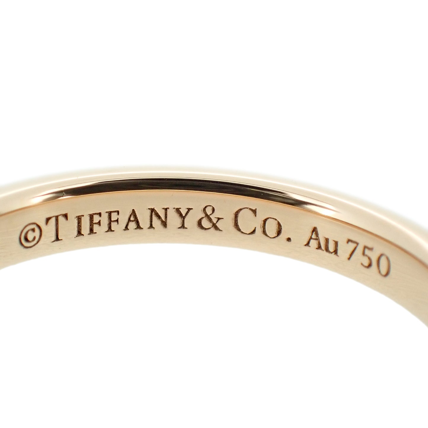 TIFFANY&Co. ティファニー トゥルーバント K18PG 5Pダイヤ 11.5号 ゴールド レディース リング 指輪