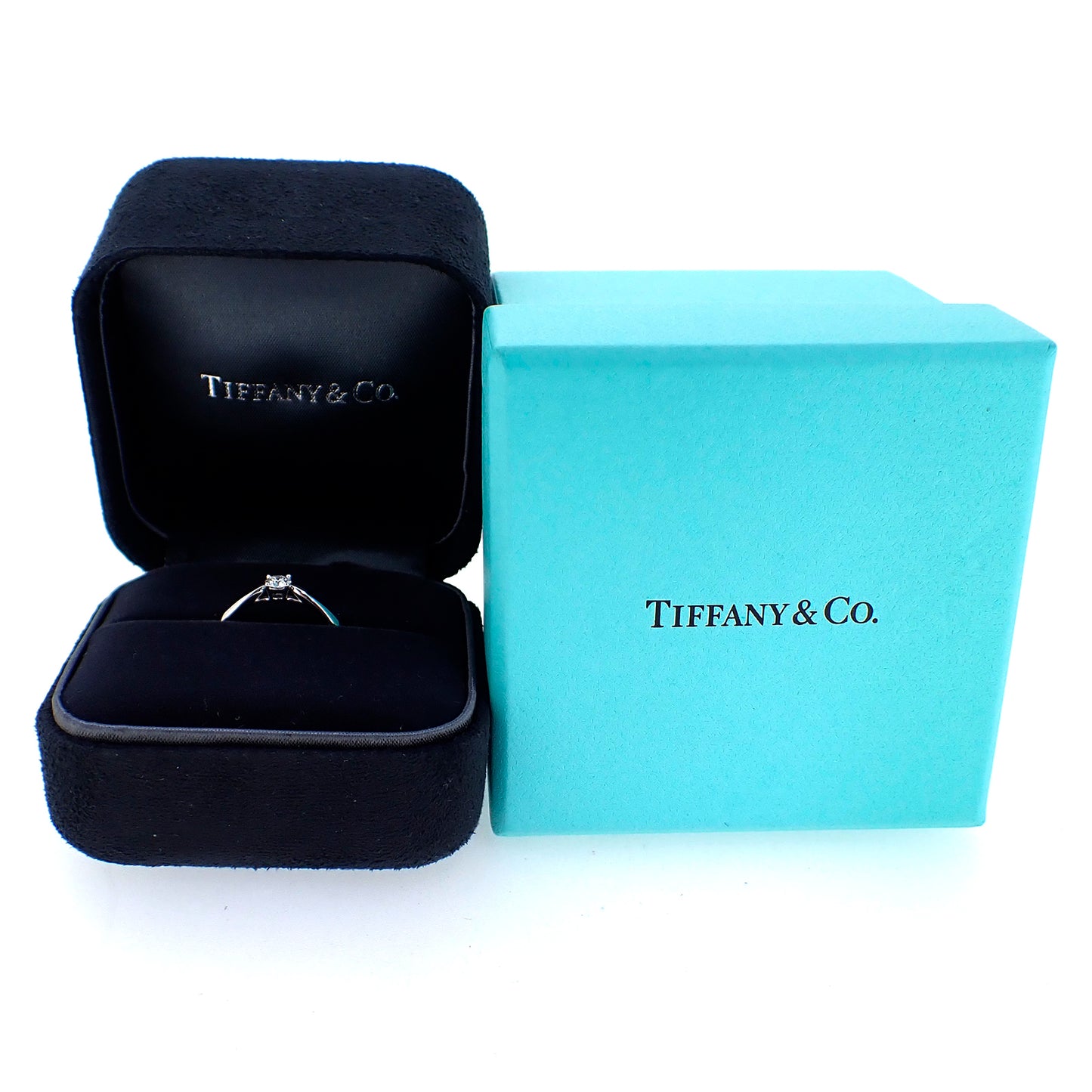 TIFFANY&Co. ティファニー ハーモニー Pt950 ダイヤ 0.18ct 11号 レディース リング 指輪