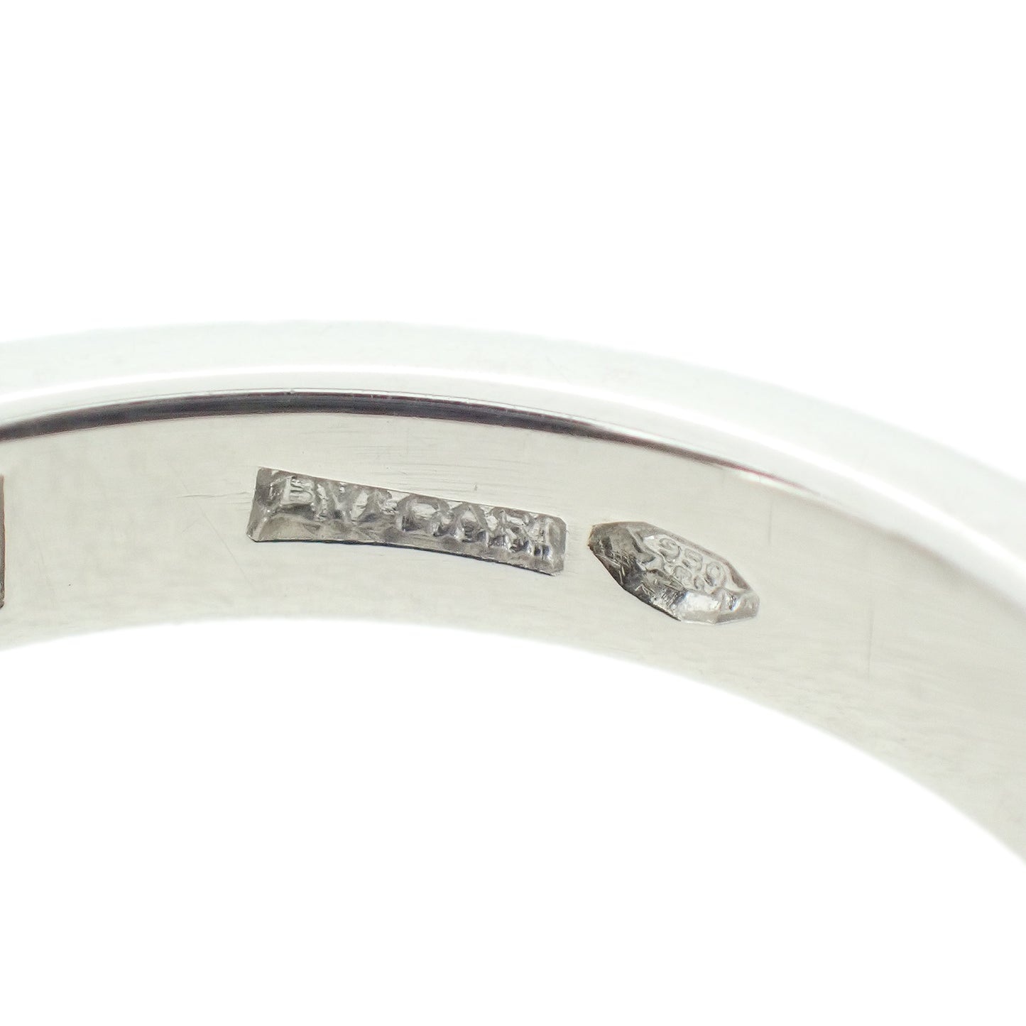 BVLGARI ブルガリ マリーミー Pt950 5Pダイヤ 日本サイズ9号 レディース リング 指輪