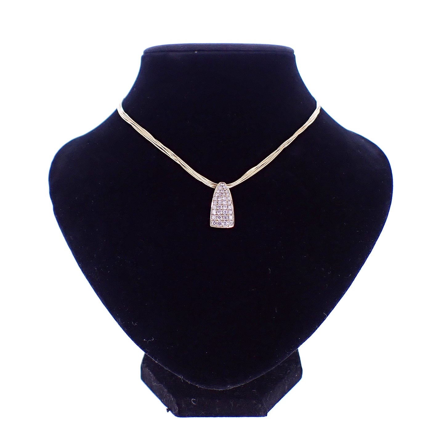 ダイヤ ネックレス K18 YG 1.5ct レディース ネックレス