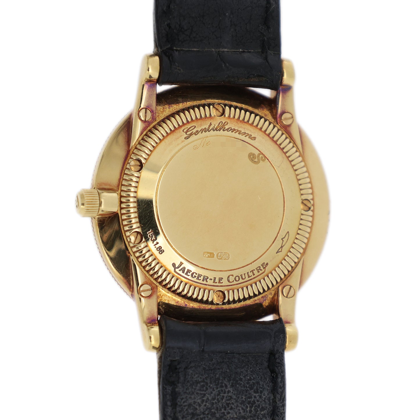 K18YG JAEGER LECOULTRE ジャガールクルト ジェントローム 153.1.86 ホワイト レディース 腕時計