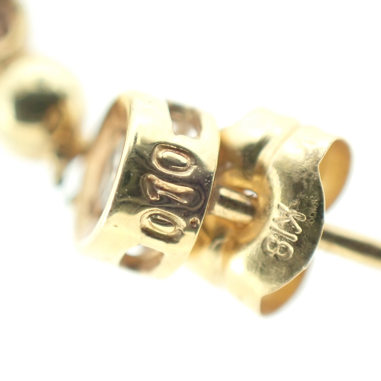 K18YG ダイヤ スウィング デザイン 0.2ct 1.7g ゴールド レディース ピアス