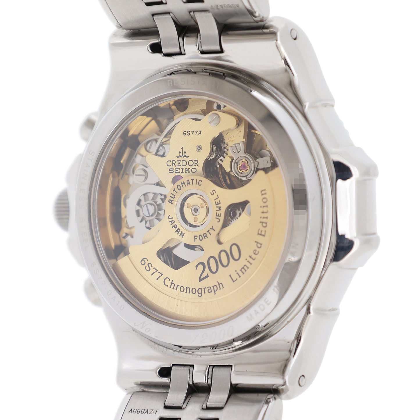 2000年記念 2000本限定 SEIKO セイコー クレドール パシフィーク クロノ GCBK997 6S77-0A10 メンズ 腕時計