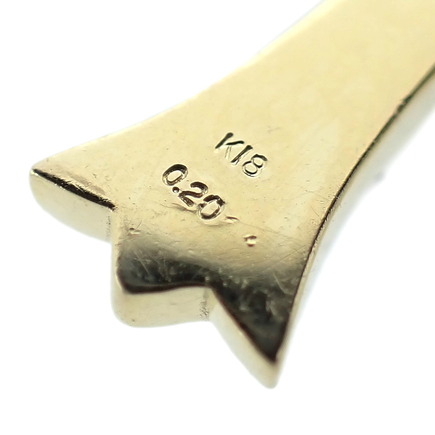 K18YG ダイヤモンド クロス 0.2ct 3.3g ゴールド レディース ペンダントトップ