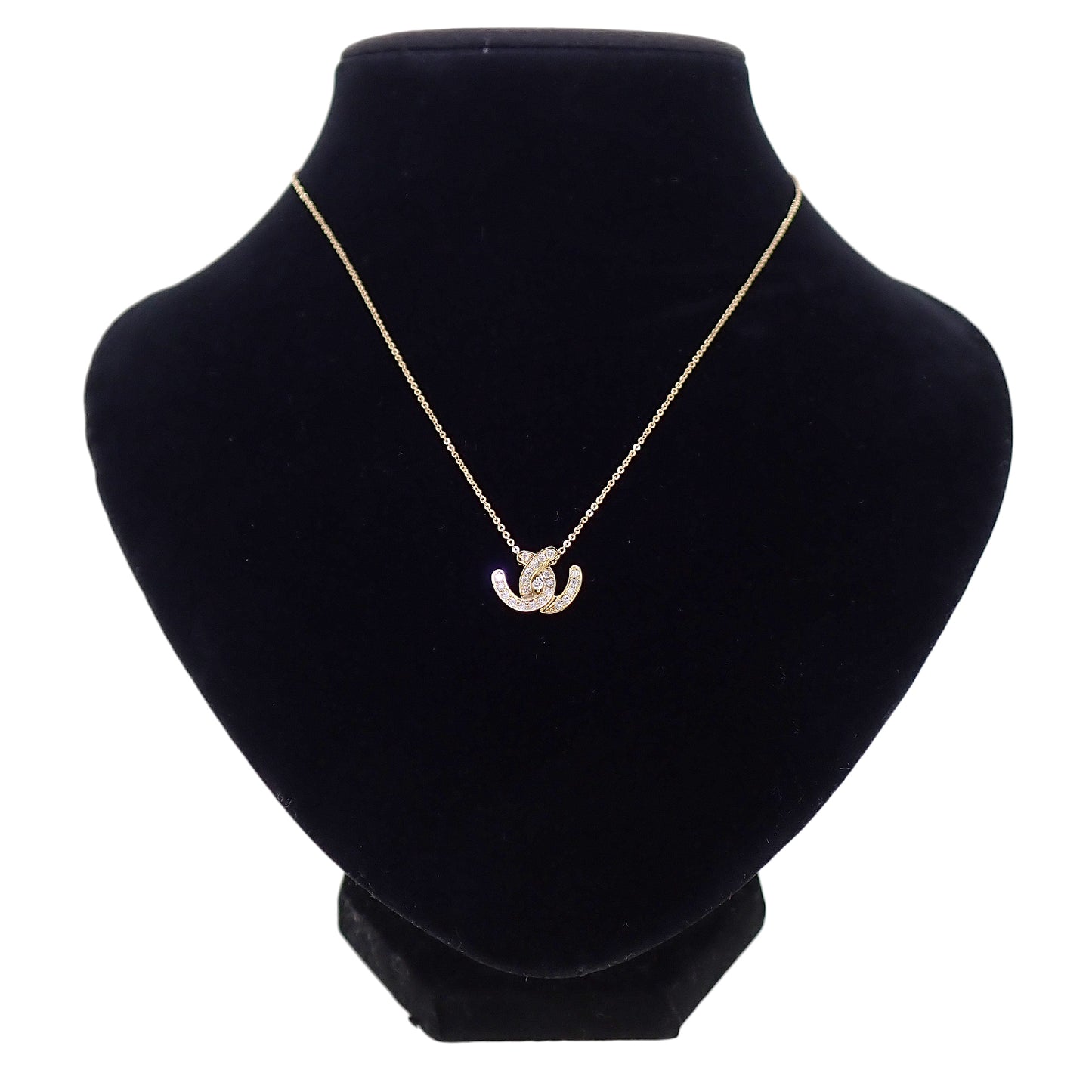 K18YG ダイヤモンド デザイン 0.22ct 3.8g ゴールド レディース ネックレス