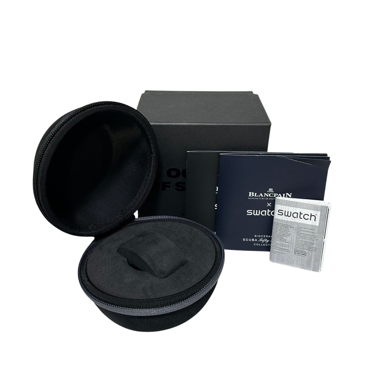未使用 保管品 Swatch スウォッチ ブランパン スキューバ S035B400 フィフティファゾムス オーシャンオブストーム メンズ 腕時計