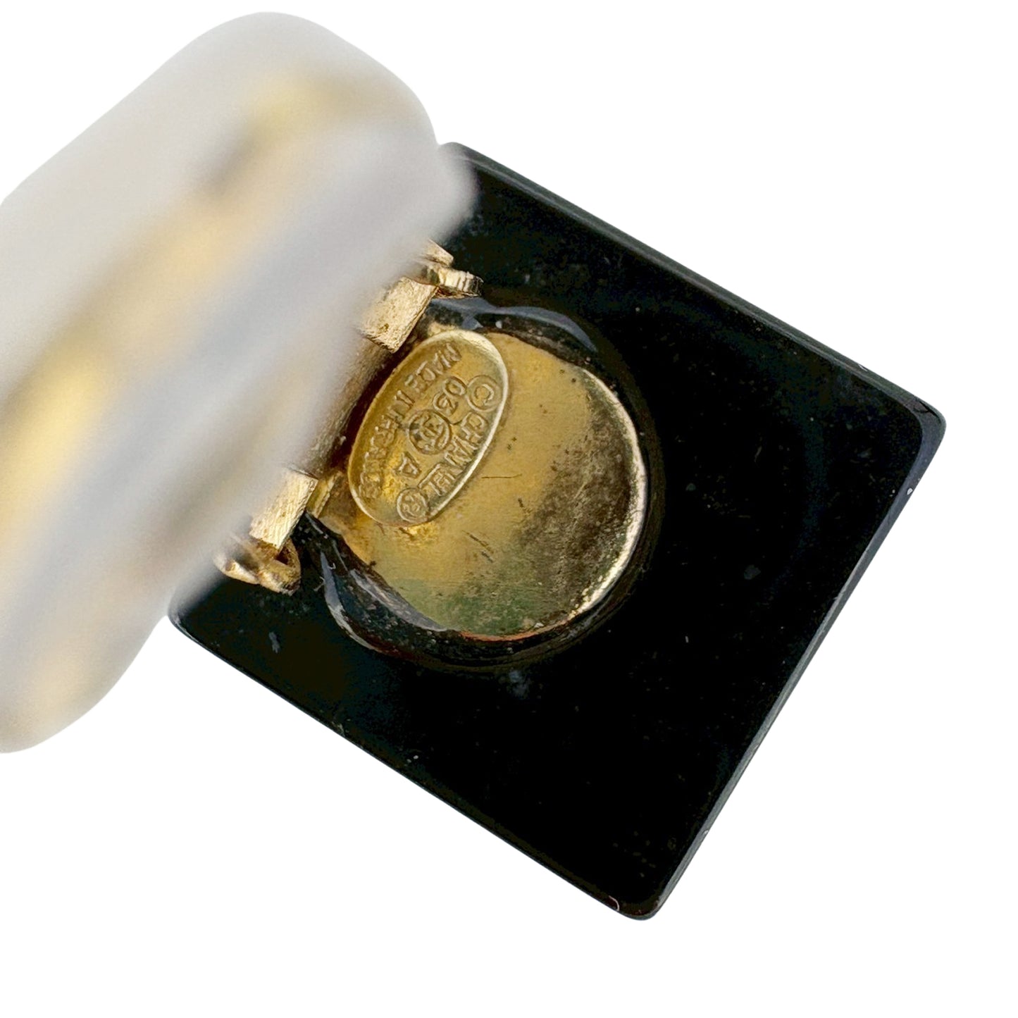 CHANEL シャネル ココマーク スクエア 03A ブラック レディース イヤリング