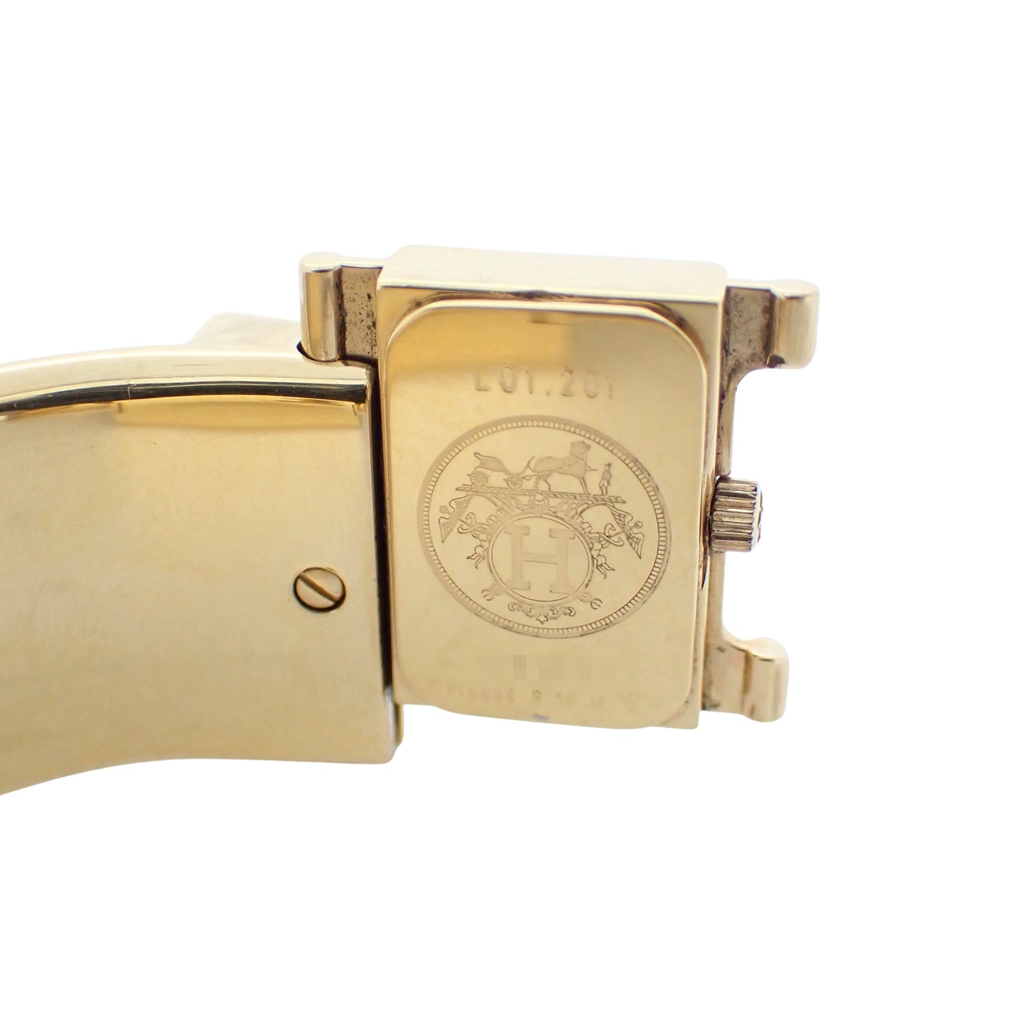 HERMES エルメス ロケ バングル ウォッチ LO1.201 七宝焼き レディース 腕時計