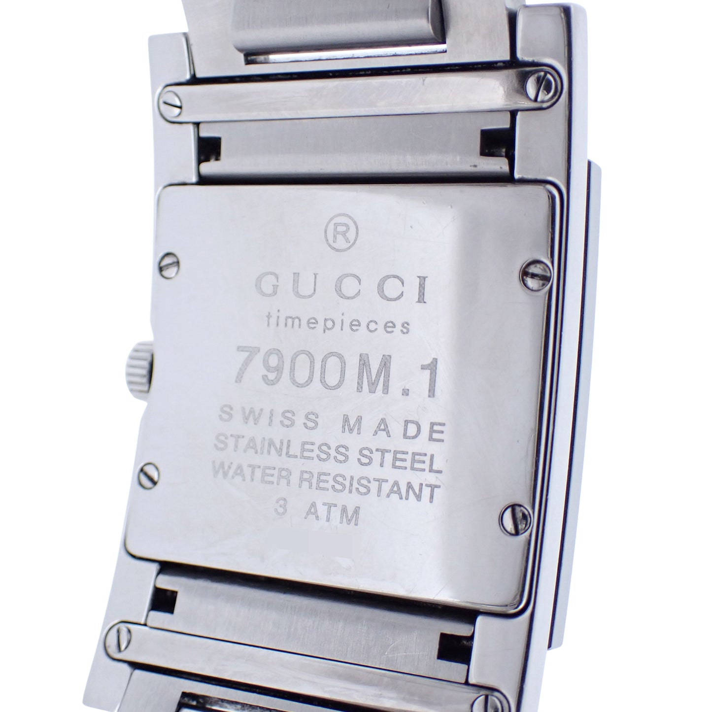 GUCCI グッチ スクエア フェイス 7900M.1 ブラック クォーツ メンズ 腕時計