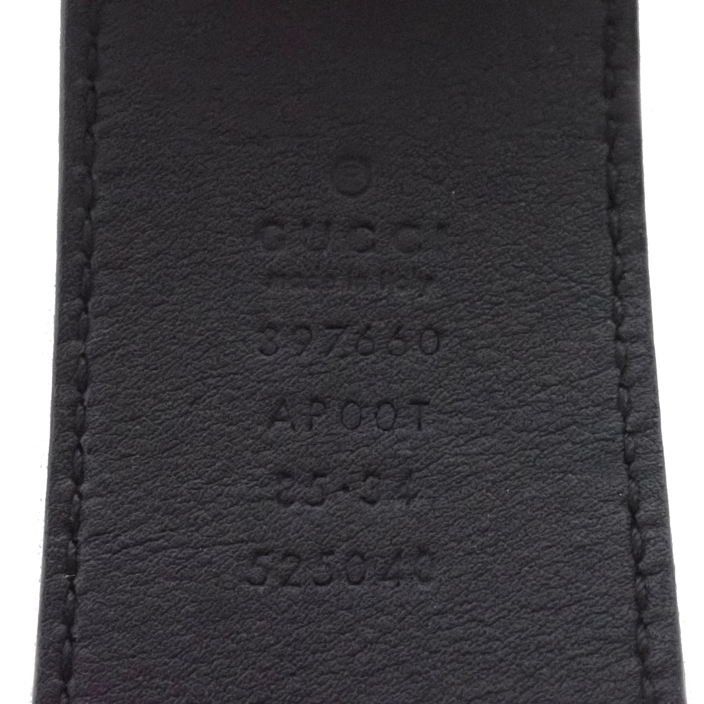 GUCCI グッチ GG マーモント エンブレム 397660 85/34 ブラック メンズ ベルト