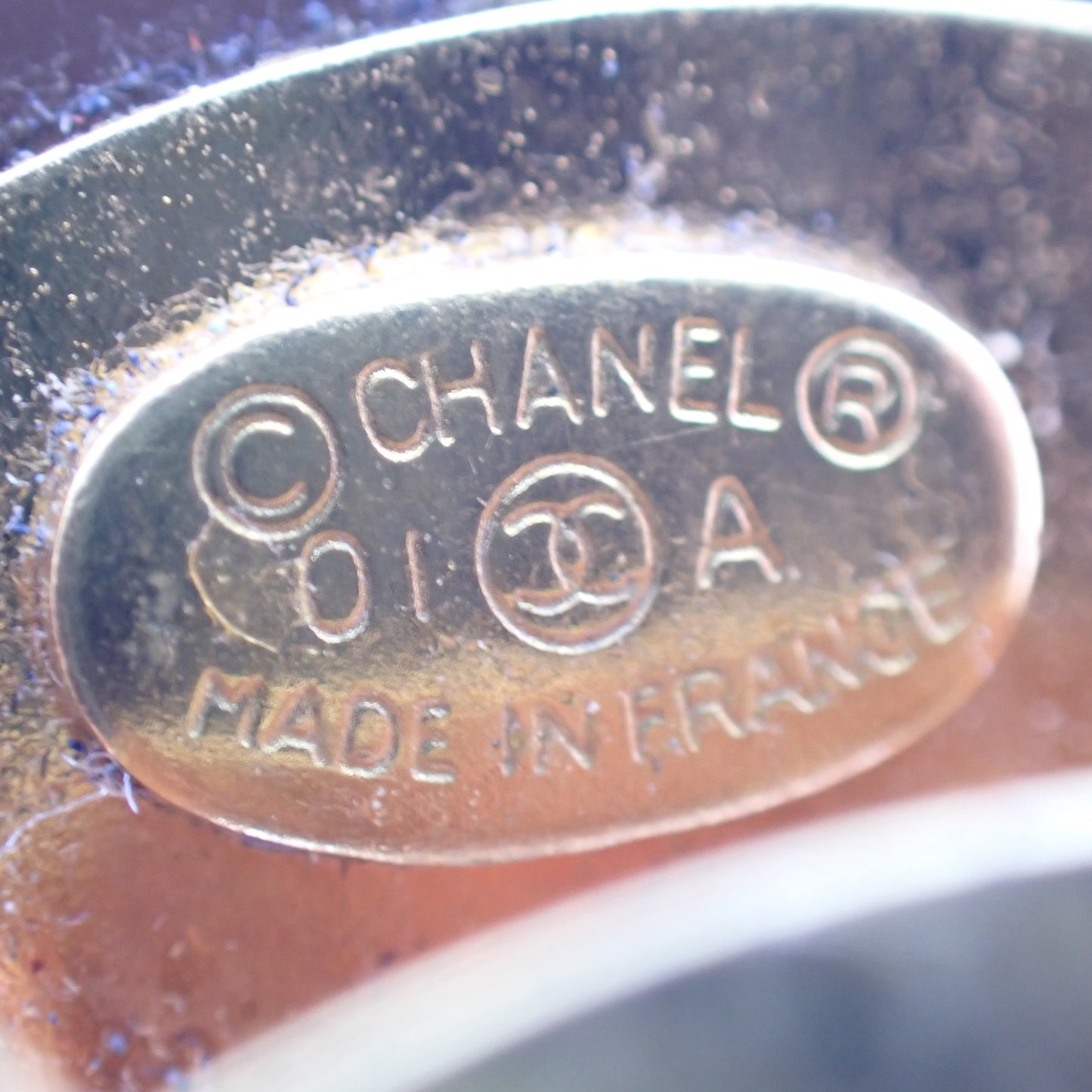 CHANEL シャネル ロゴ グラデーション ピンク×ブラック 01A レジン マルチカラー レディース バレッタ