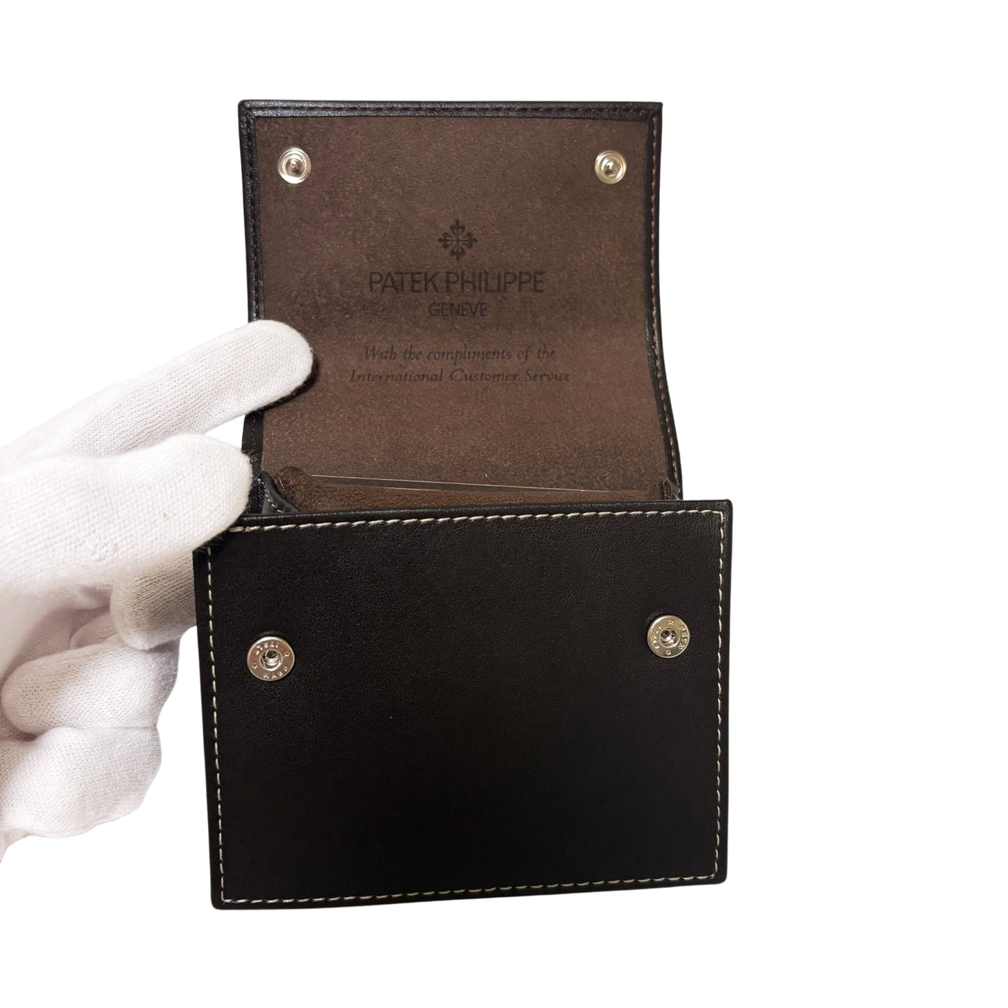 未使用 保管品 PATEK PHILIPPE パテックフィリップ 純正 トラベルケース ウォッチ 収納ケース BOX ブラウン メンズ 時計パーツ