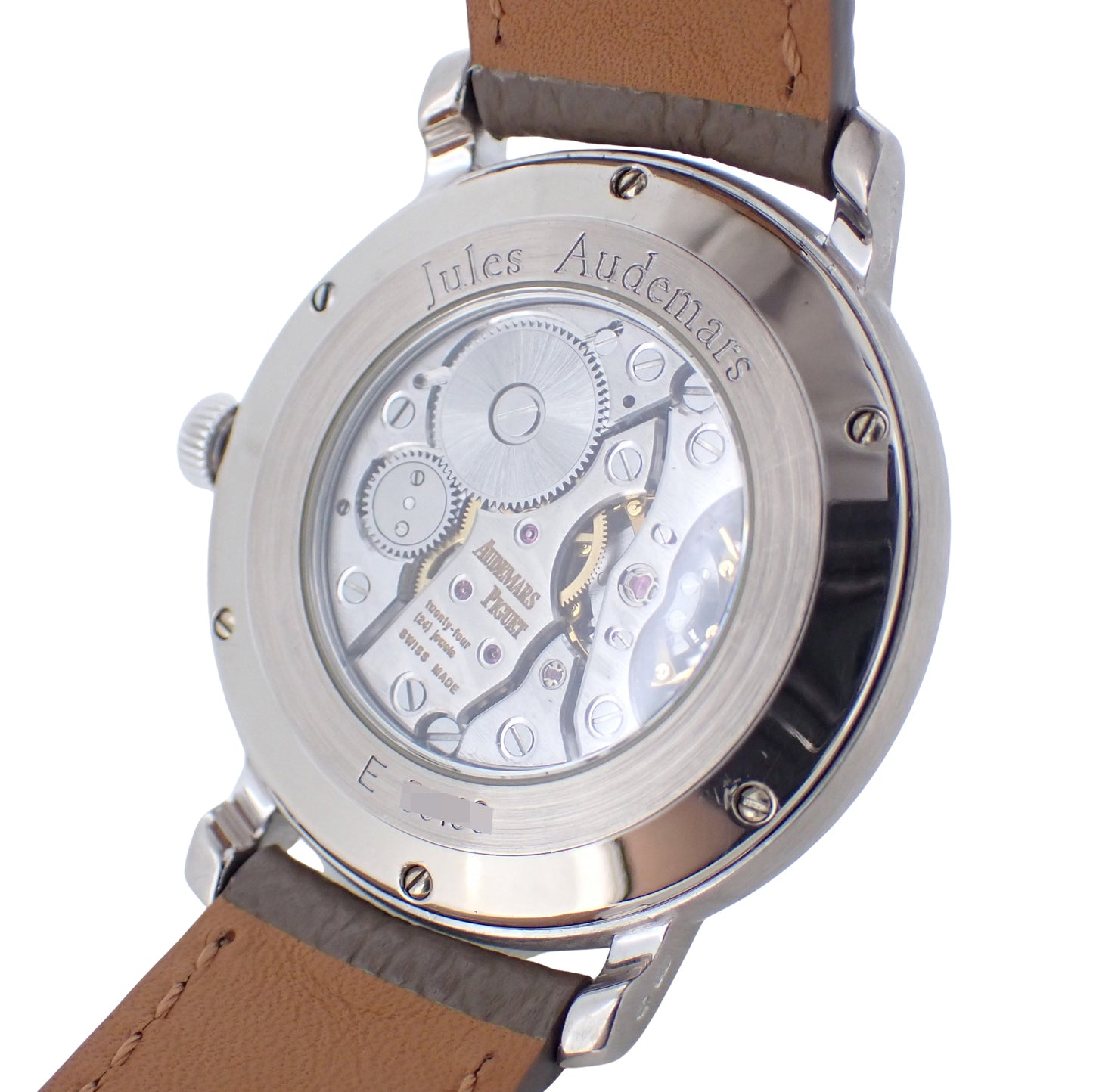 K18WG AUDEMARS PIGUET オーデマピゲ ジュールオーデマ 25955BC.OO.D002CR.01 スモールセコンド パワーリザーブ メンズ 腕時計