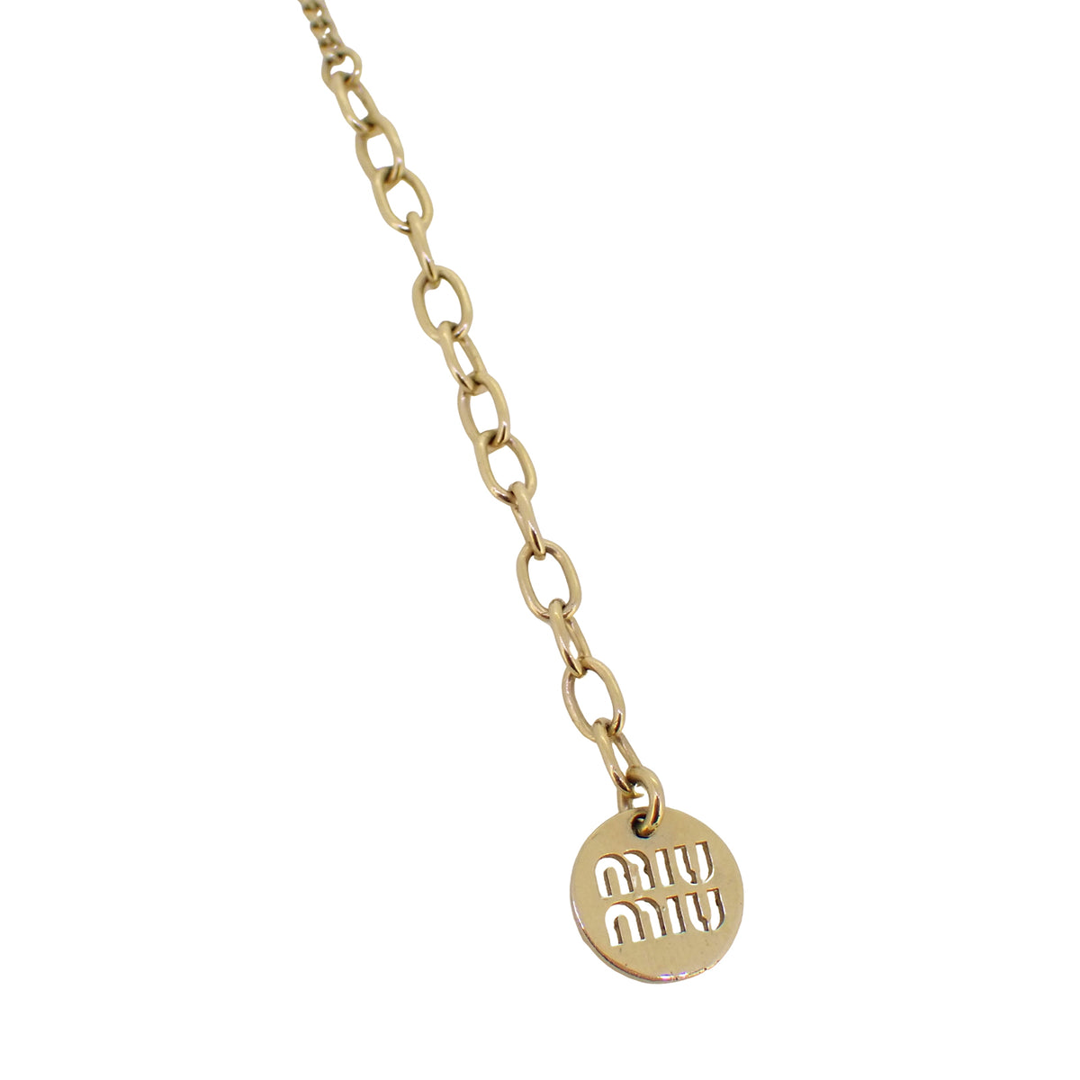 miumiu ミュウミュウ ロゴ サークル ピンク ピンク レディース ネックレス
