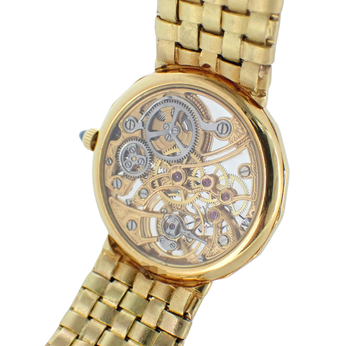 K18YG ベゼルダイヤ VACHERON CONSTANTIN ヴァシュロンコンスタンタン パトリモニー スケルトン 13508 金無垢 ヴィンテージ レディース 腕時計