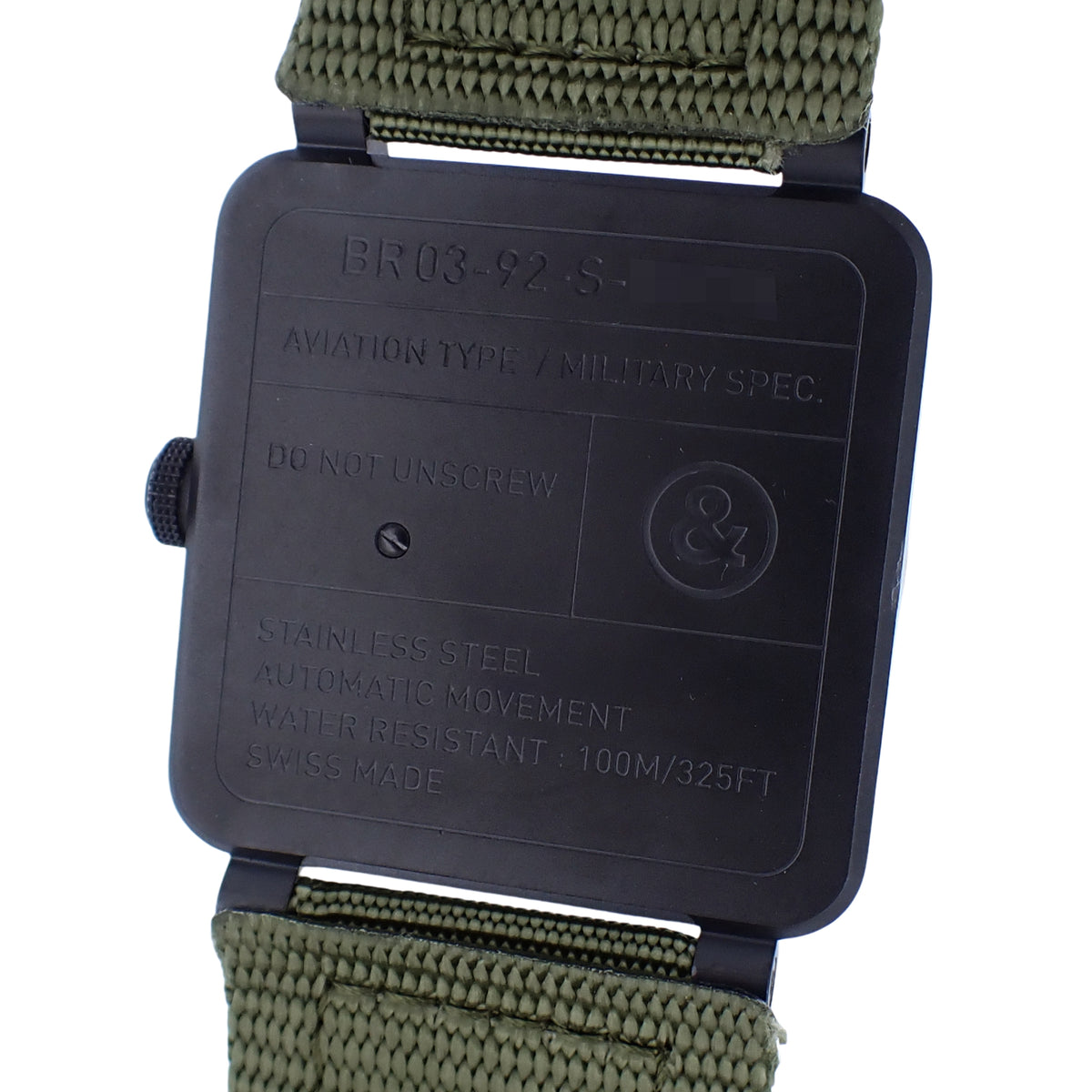 Bell&Ross ベル&ロス BR 03-92 ミリタリー デイト BR 03-92-S メンズ 腕時計