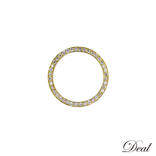 K18YG no blands ノーブランド ダイヤ ベゼル 26mm 腕時計 ゴールド レディース 時計パーツ