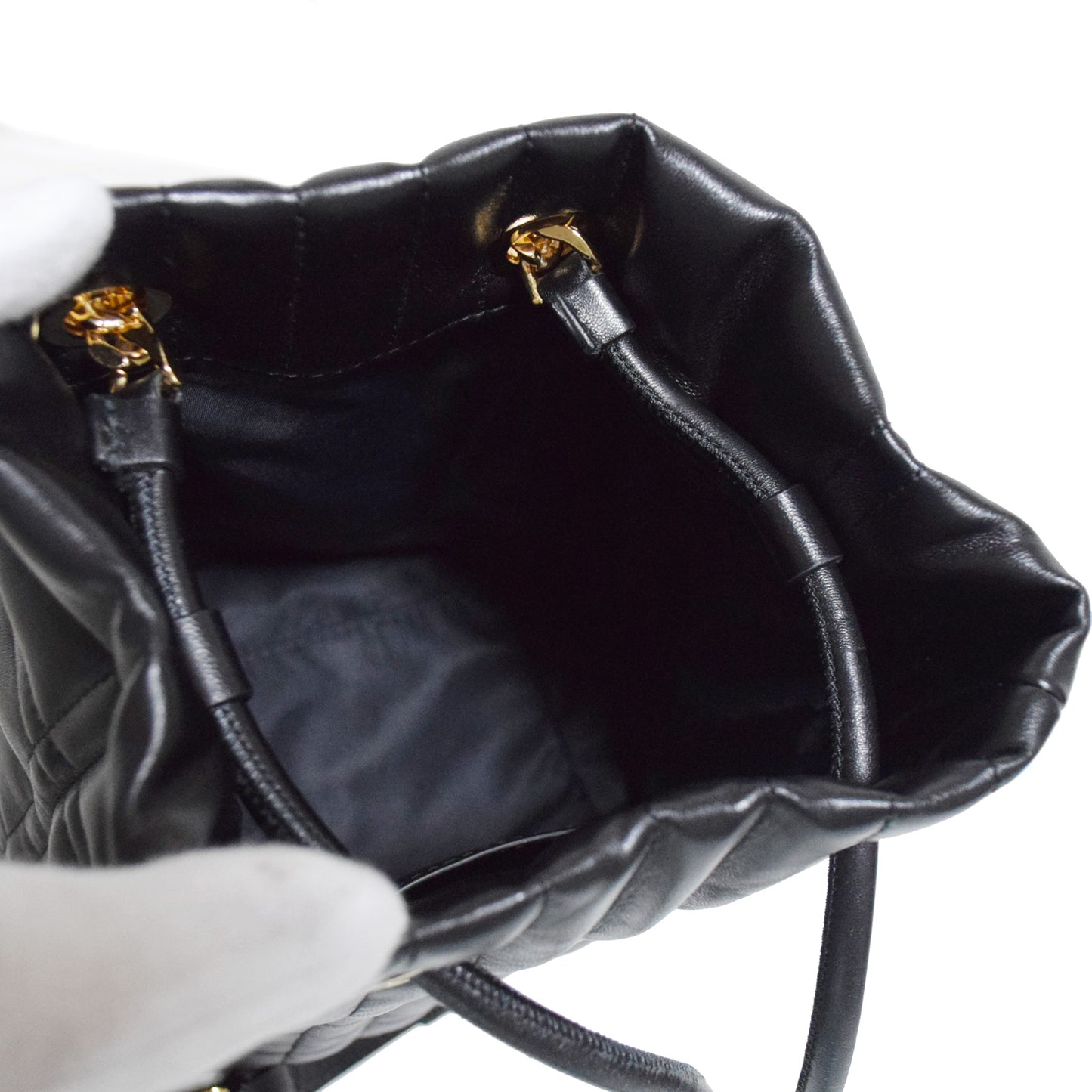 SALE Burberry バーバリー キルティング ローラ ミニ バックパック 80538151 ブラック レディース リュック・デイパック