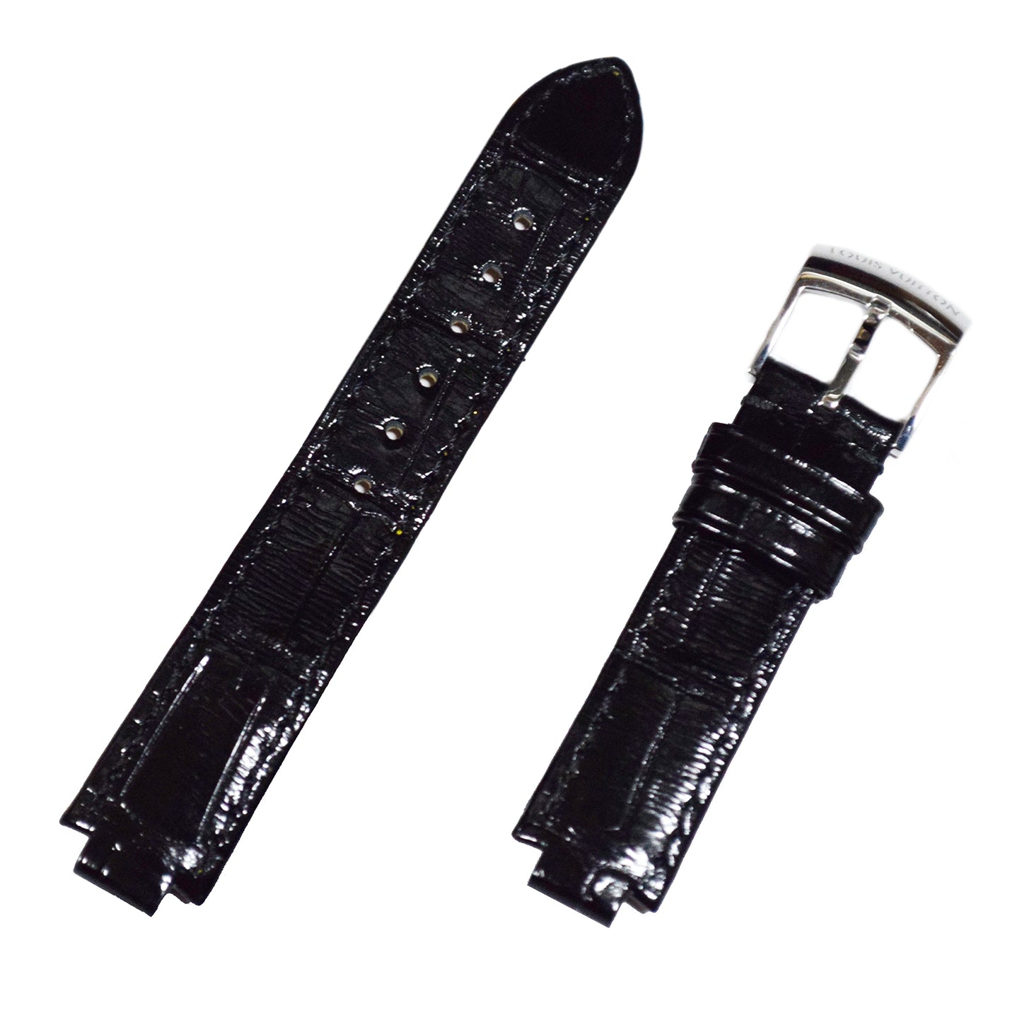 SALE 美品 LOUIS VUITTON ルイ・ヴィトン  純正 タンブール ワンタッチ 尾錠付  R15188  ブラック  レディース 時計ベルト
LV