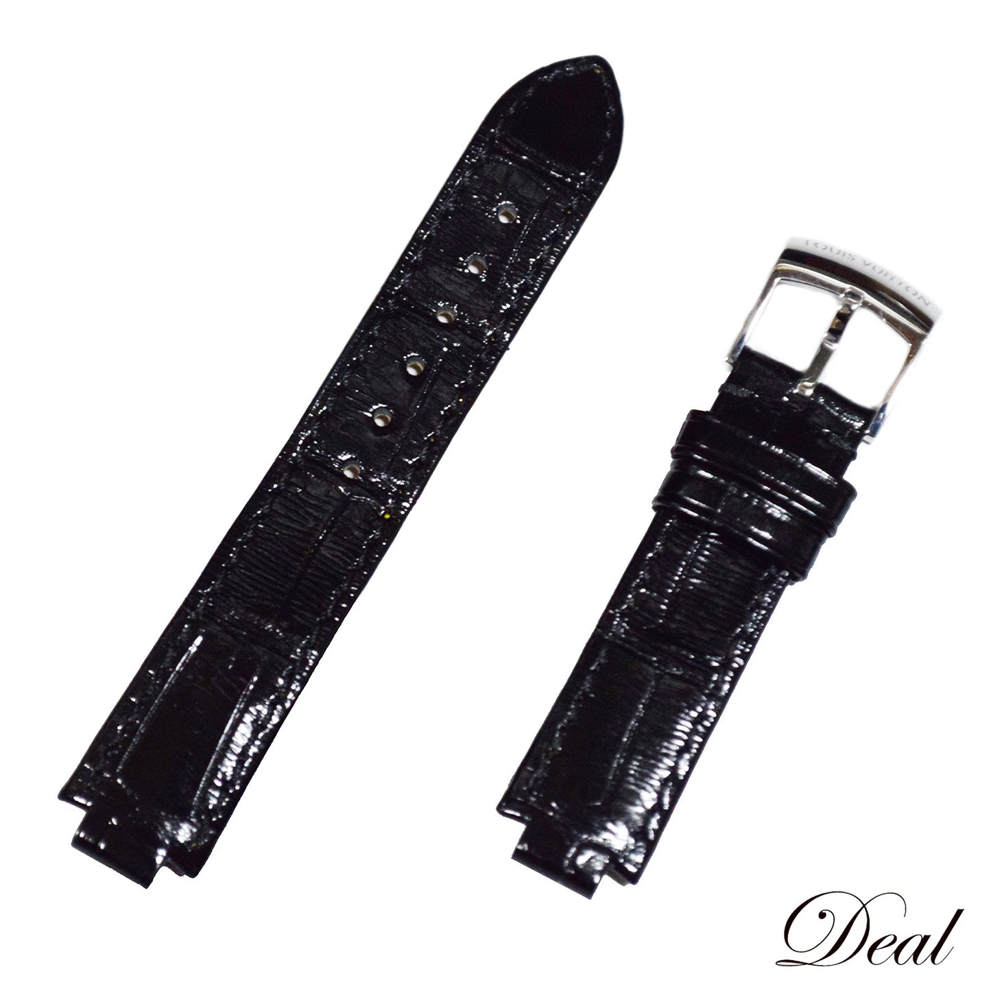 SALE 美品 LOUIS VUITTON ルイ・ヴィトン  純正 タンブール ワンタッチ 尾錠付  R15188  ブラック  レディース 時計ベルト
LV