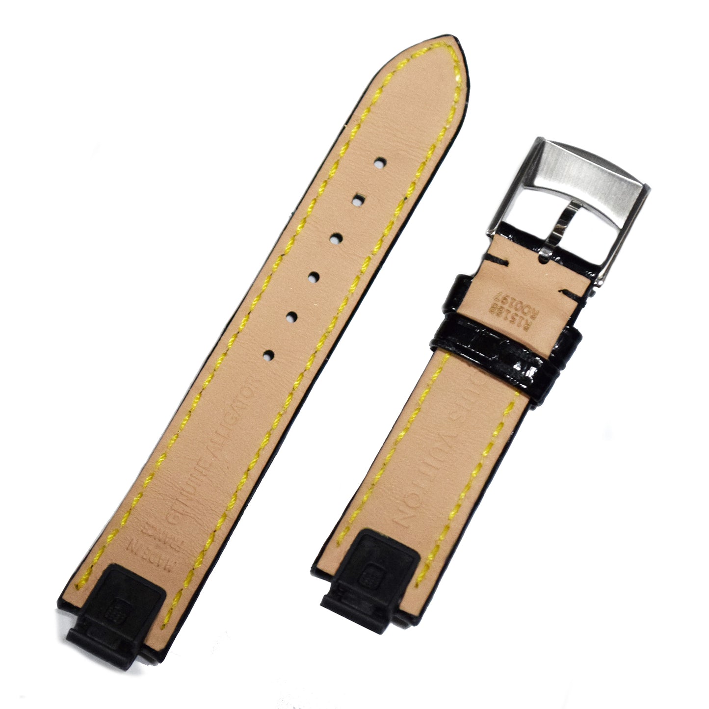 SALE 美品 LOUIS VUITTON ルイ・ヴィトン  純正 タンブール ワンタッチ 尾錠付  R15188  ブラック  レディース 時計ベルト
LV