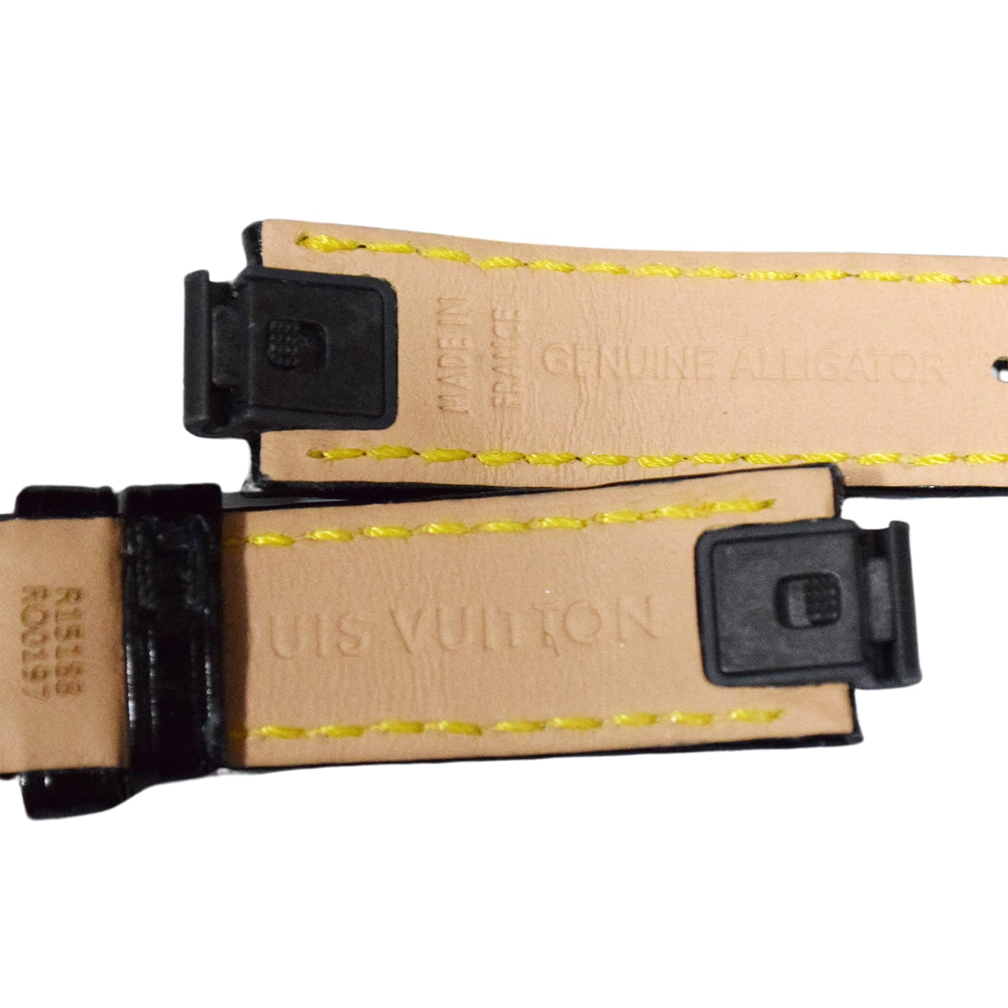 SALE 美品 LOUIS VUITTON ルイ・ヴィトン  純正 タンブール ワンタッチ 尾錠付  R15188  ブラック  レディース 時計ベルト
LV