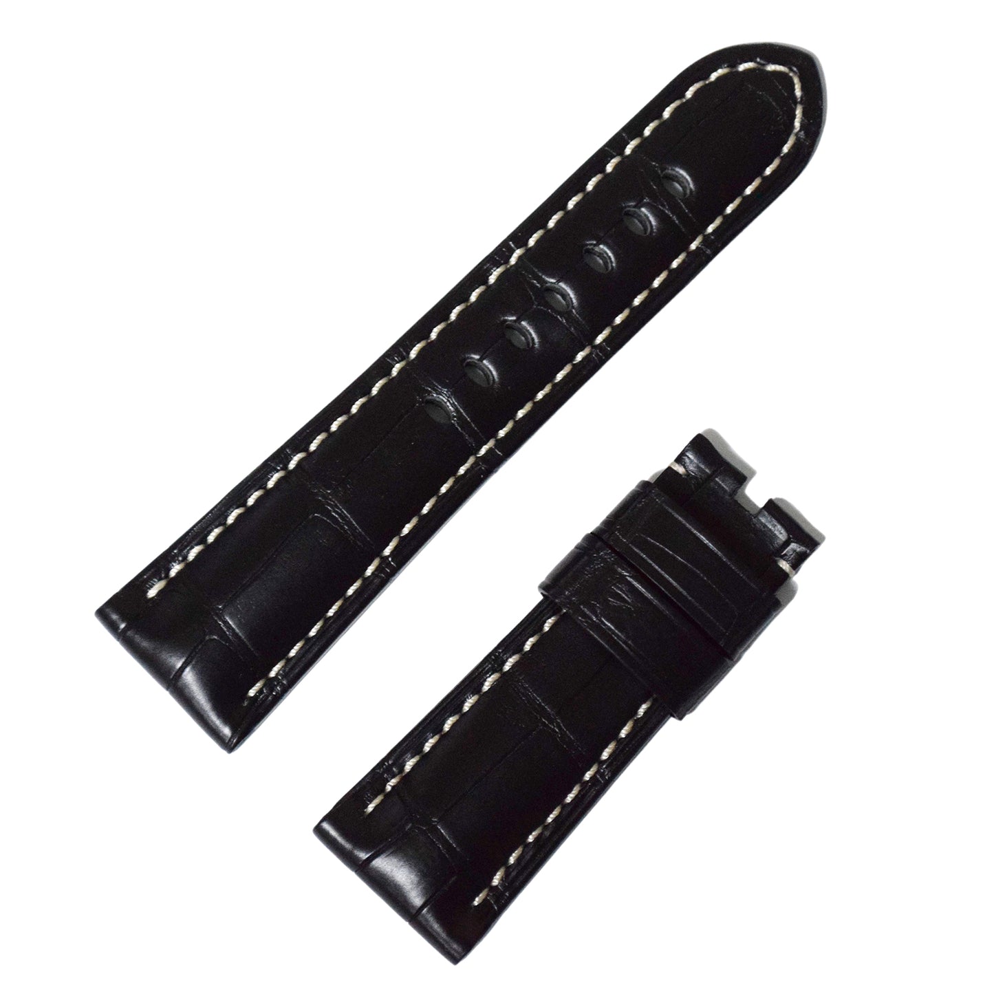 未使用 保管品 PANERAI パネライ 純正 クロコ レザーベルト バックル用 ブラック メンズ 時計ベルト